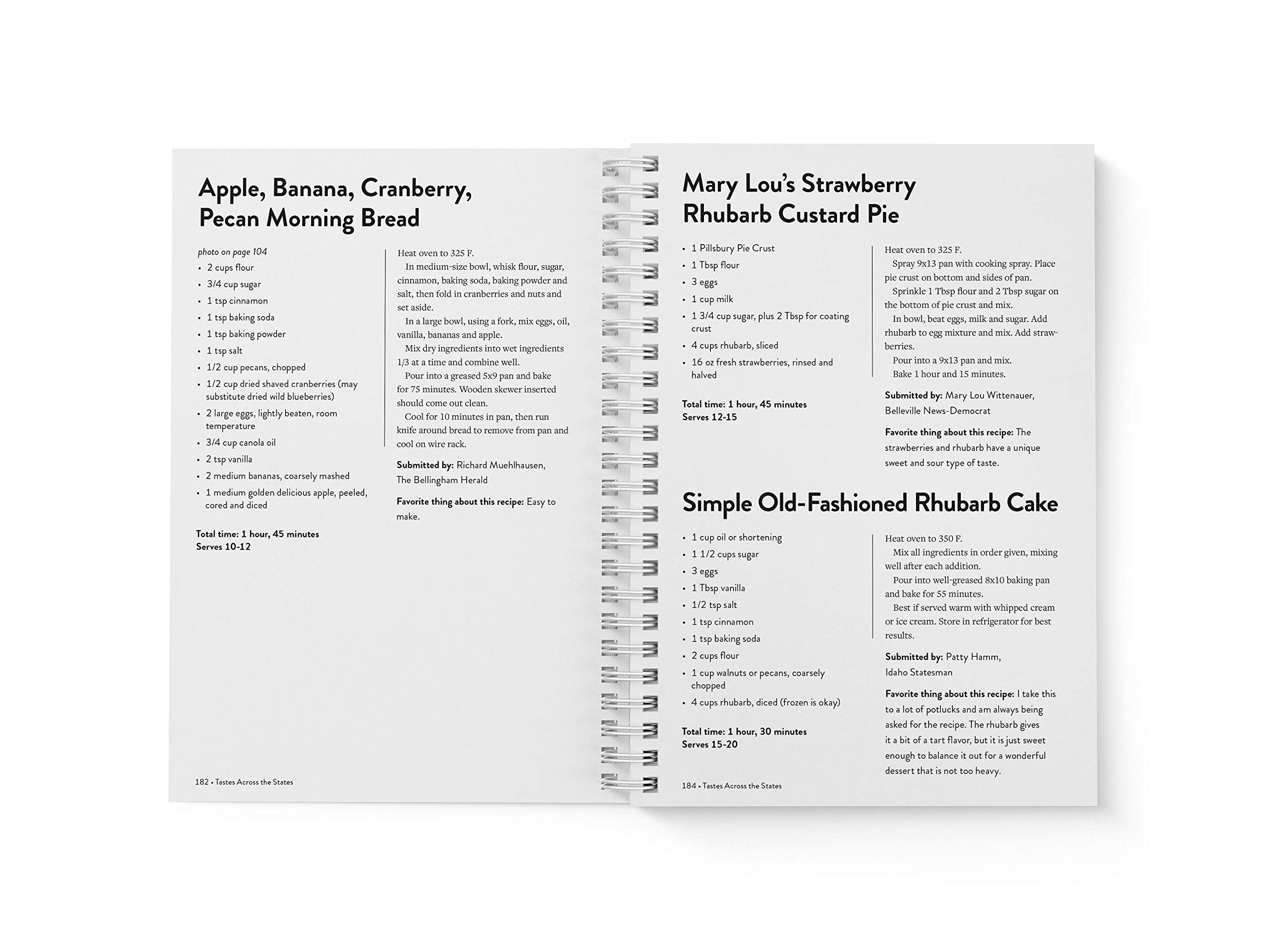 Tastes Across the States: A Collection of Family Recipes from Across America