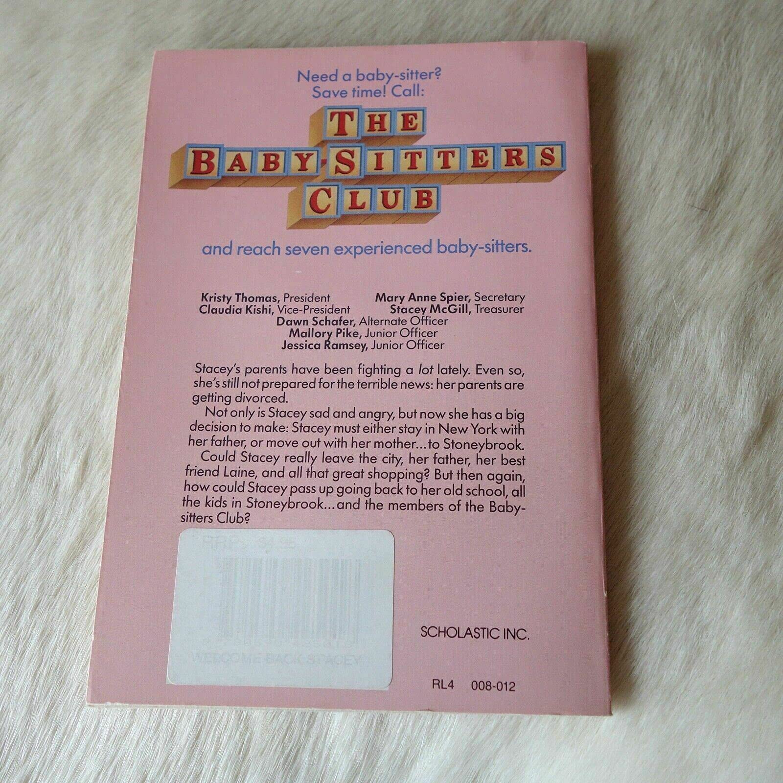 Welcome Back, Stacey (Baby-Sitters Club, 28)