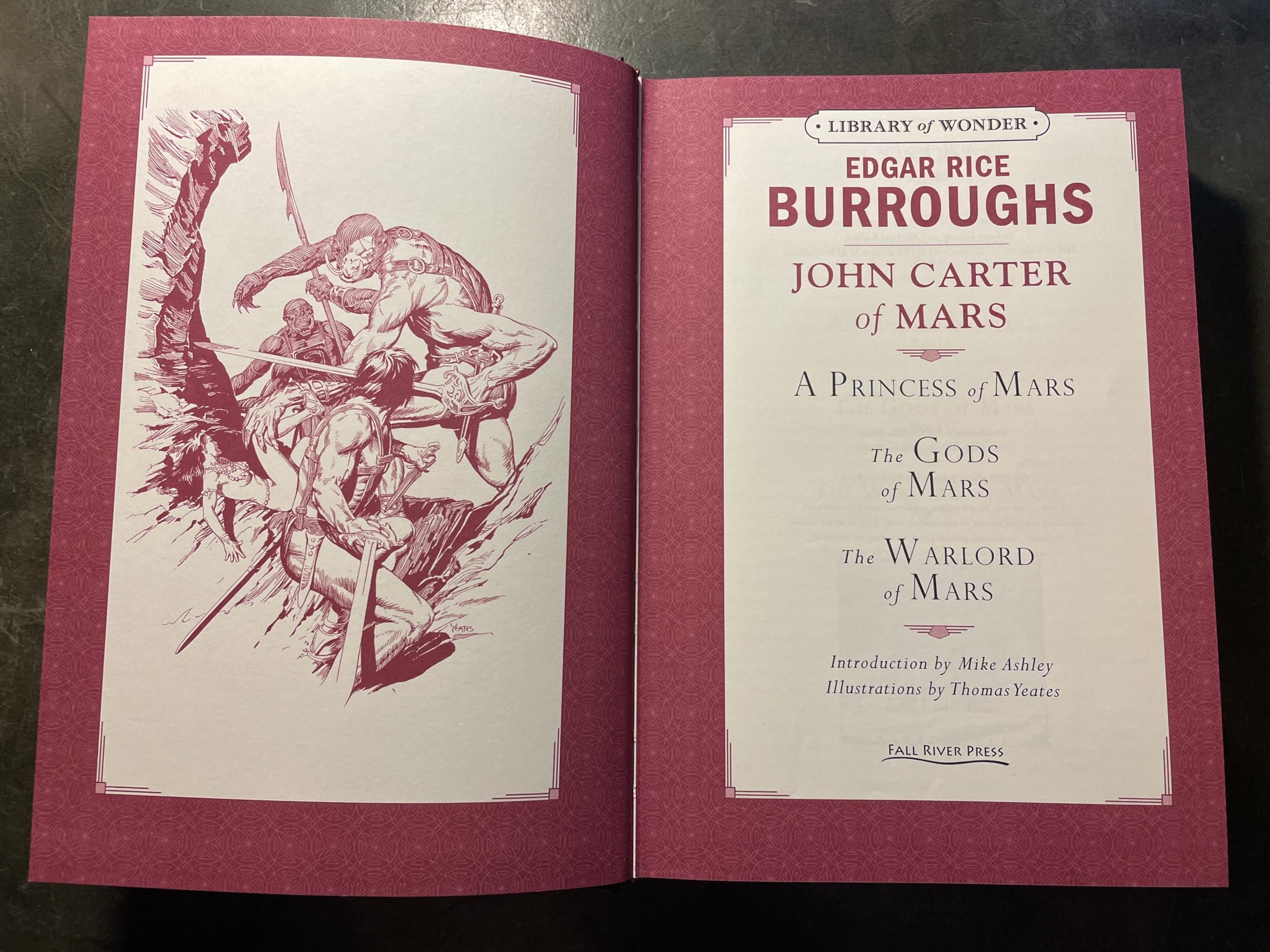 John Carter of Mars: A Princess of Mars, The Gods of Mars, The Warlord of Mars (Library of Wonder)