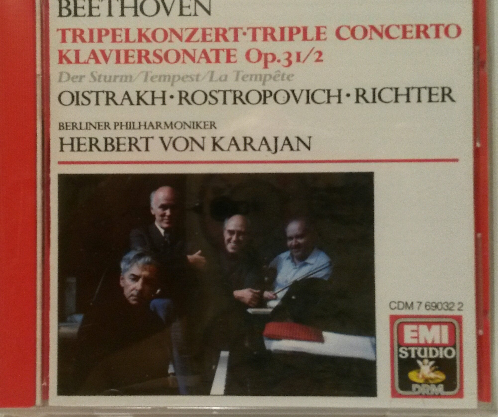 Beethoven: Triple Concerto / Piano Sonata No. 17,Op.31/2