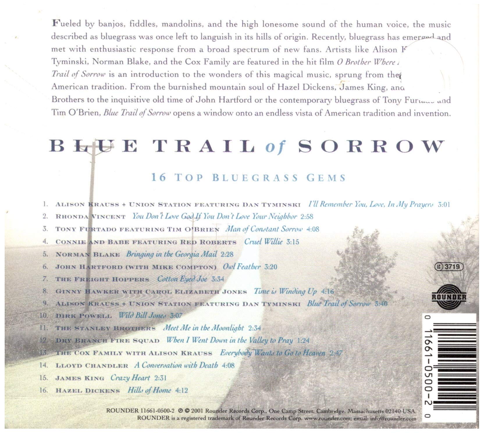 Blue Trail of Sorrow : 16 Top Bluegrass Gems