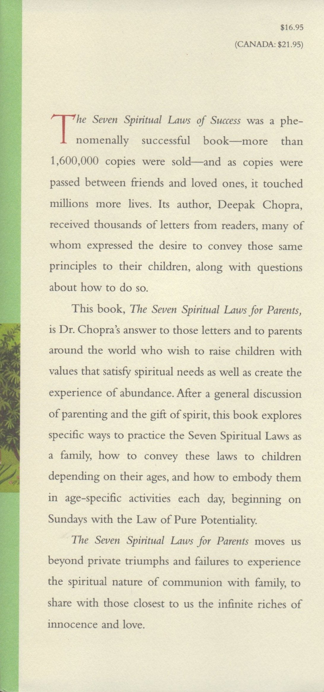 The Seven Spiritual Laws for Parents: Guiding Your Children to Success and Fulfillment