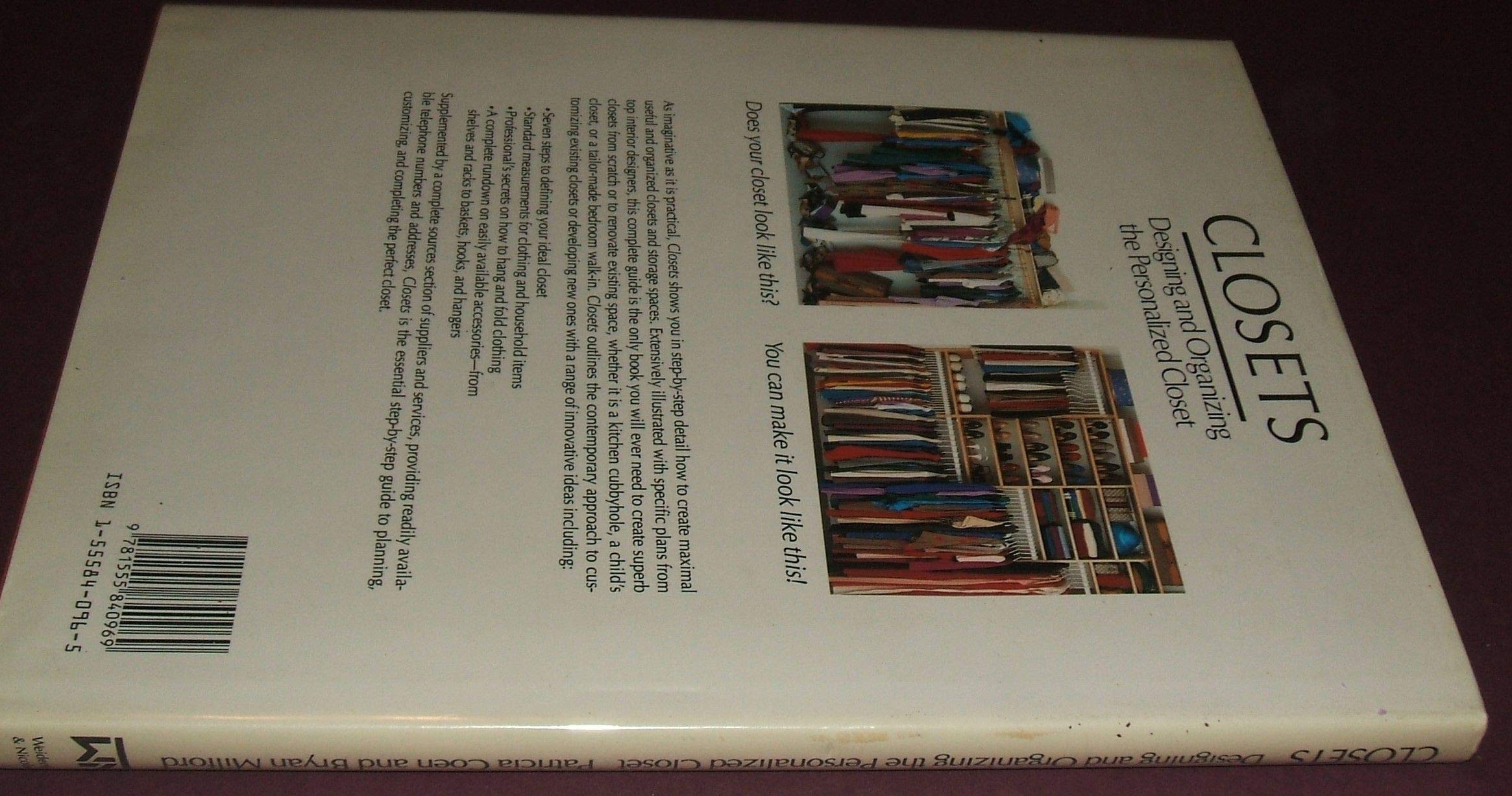 Closets: Designing and Organizing the Personalized Closet