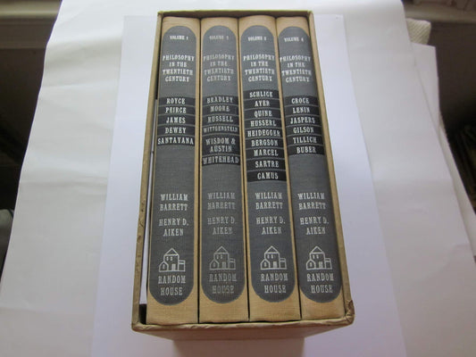 Philosophy in the Twentieth Century: An Anthology 4 Volume Set [Hardcover] William Barrett and Henry D Aiken