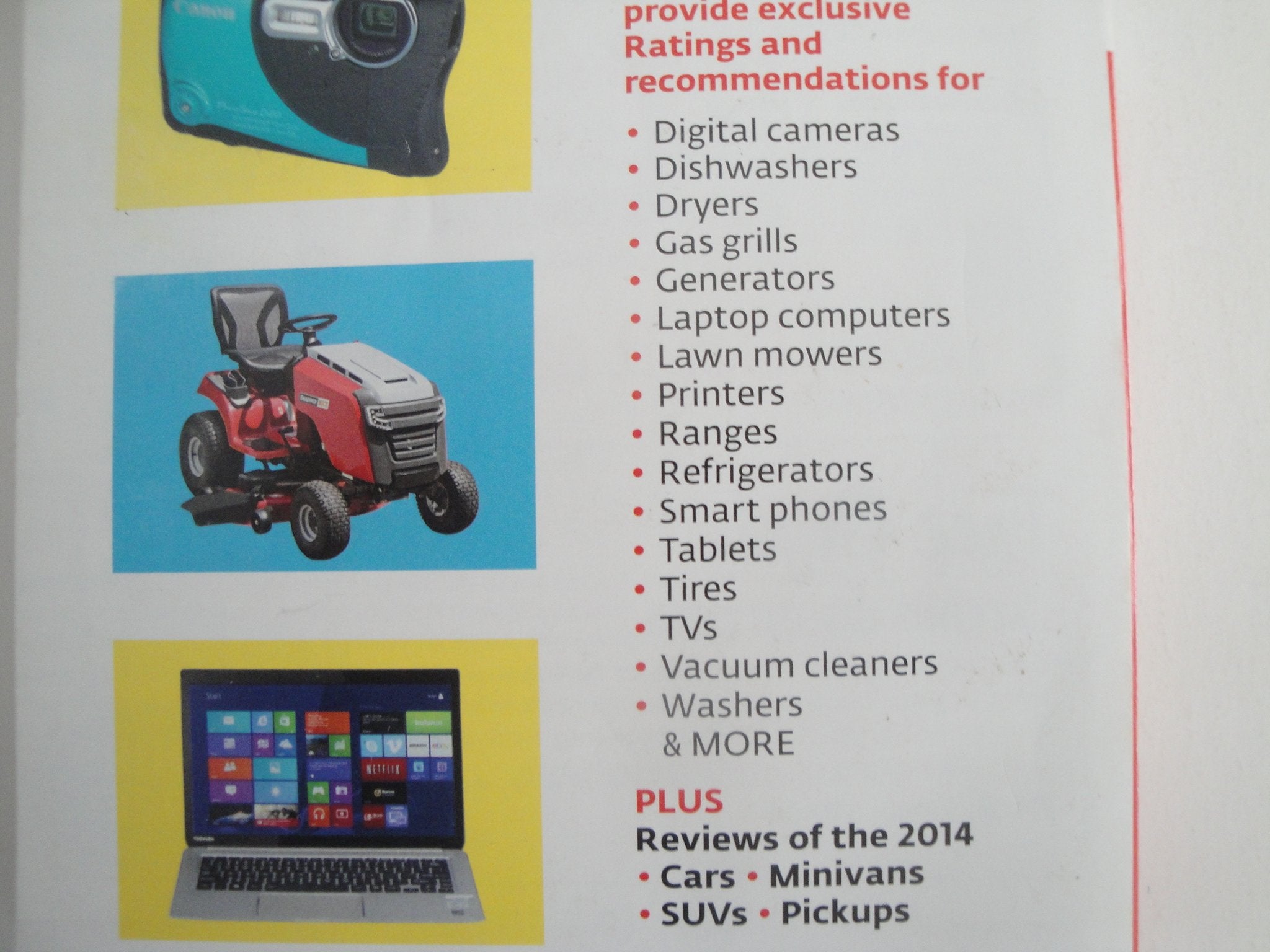 Consumer Reports Buying Guide 2014