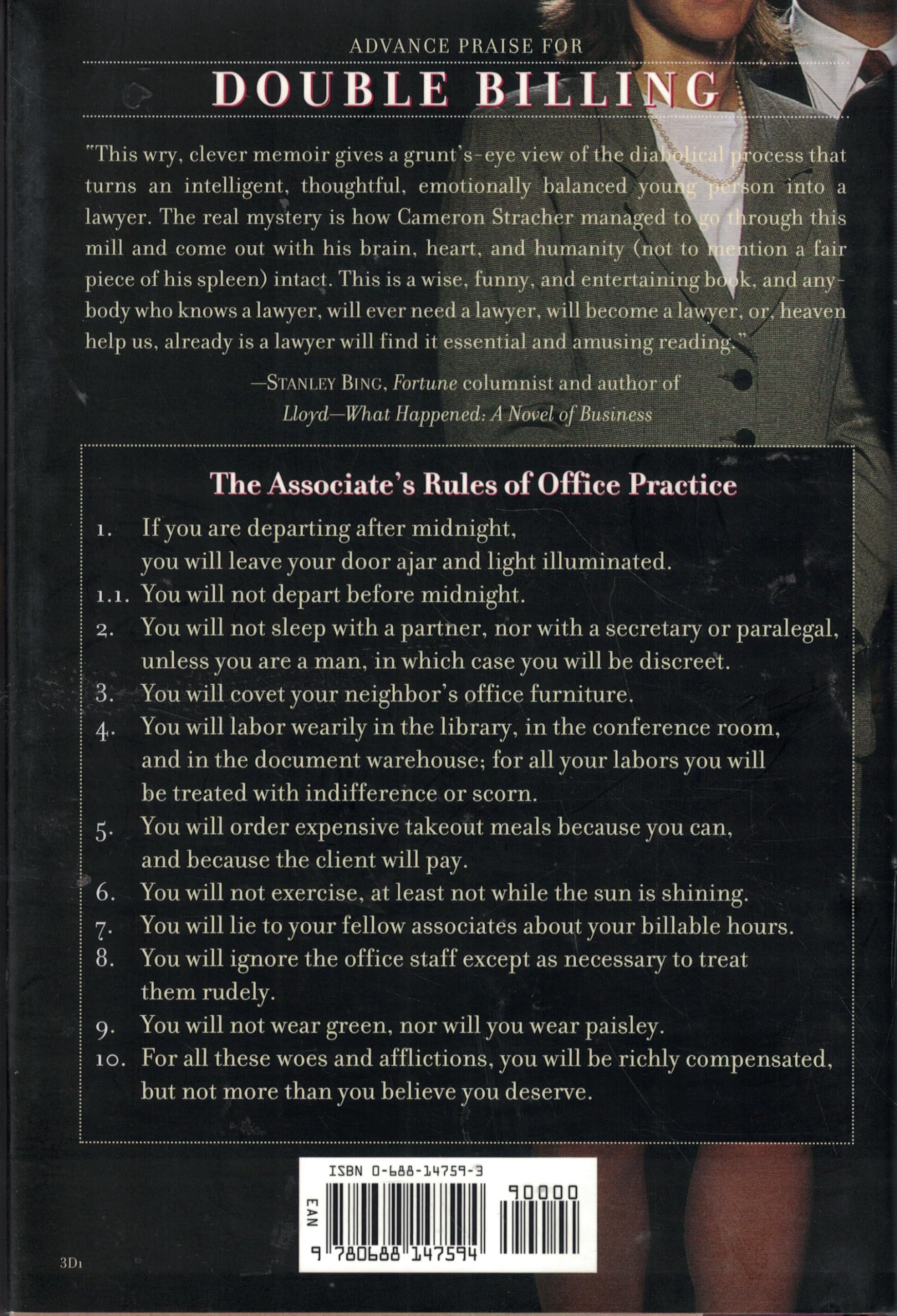 Double Billing: A Young Lawyer's Tale Of Greed, Sex, Lies, And The Pursuit Of A Swivel Chair