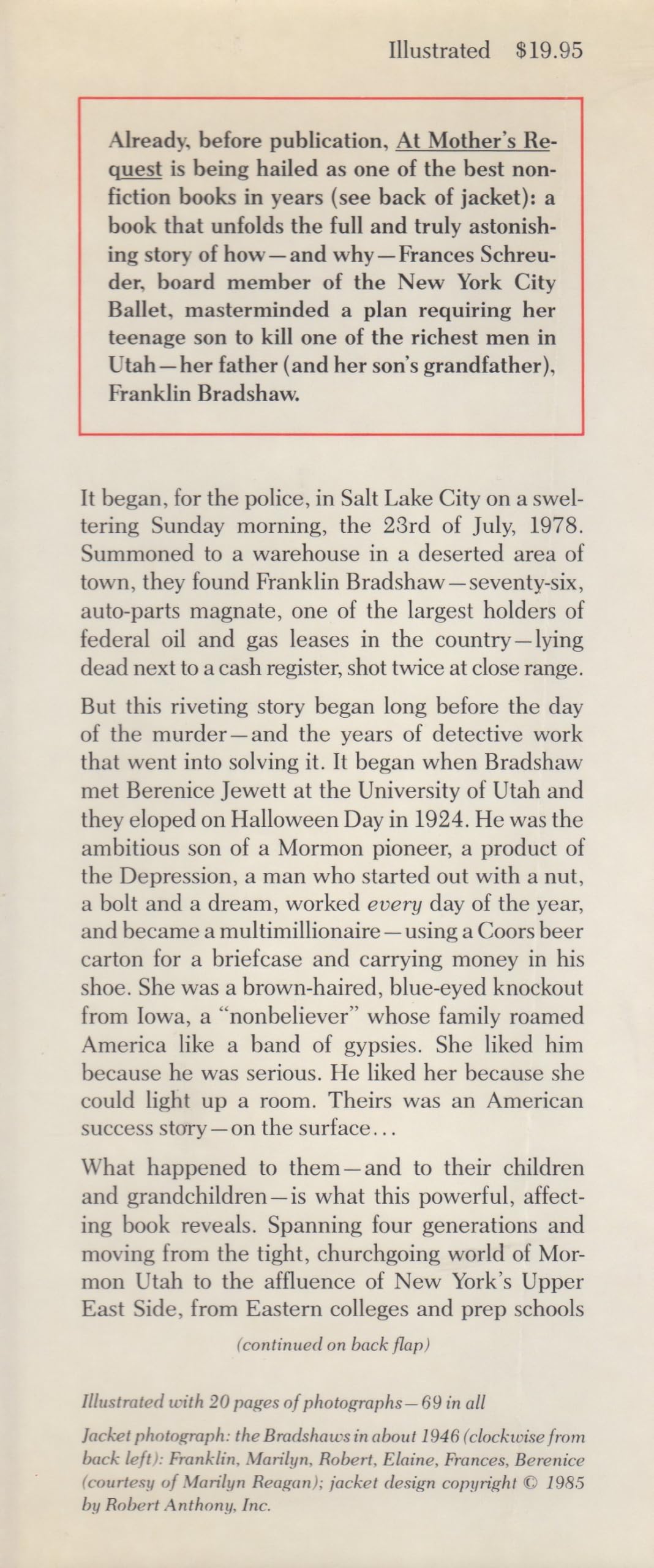 At Mother's Request: A True Story of Money, Murder and Betrayal
