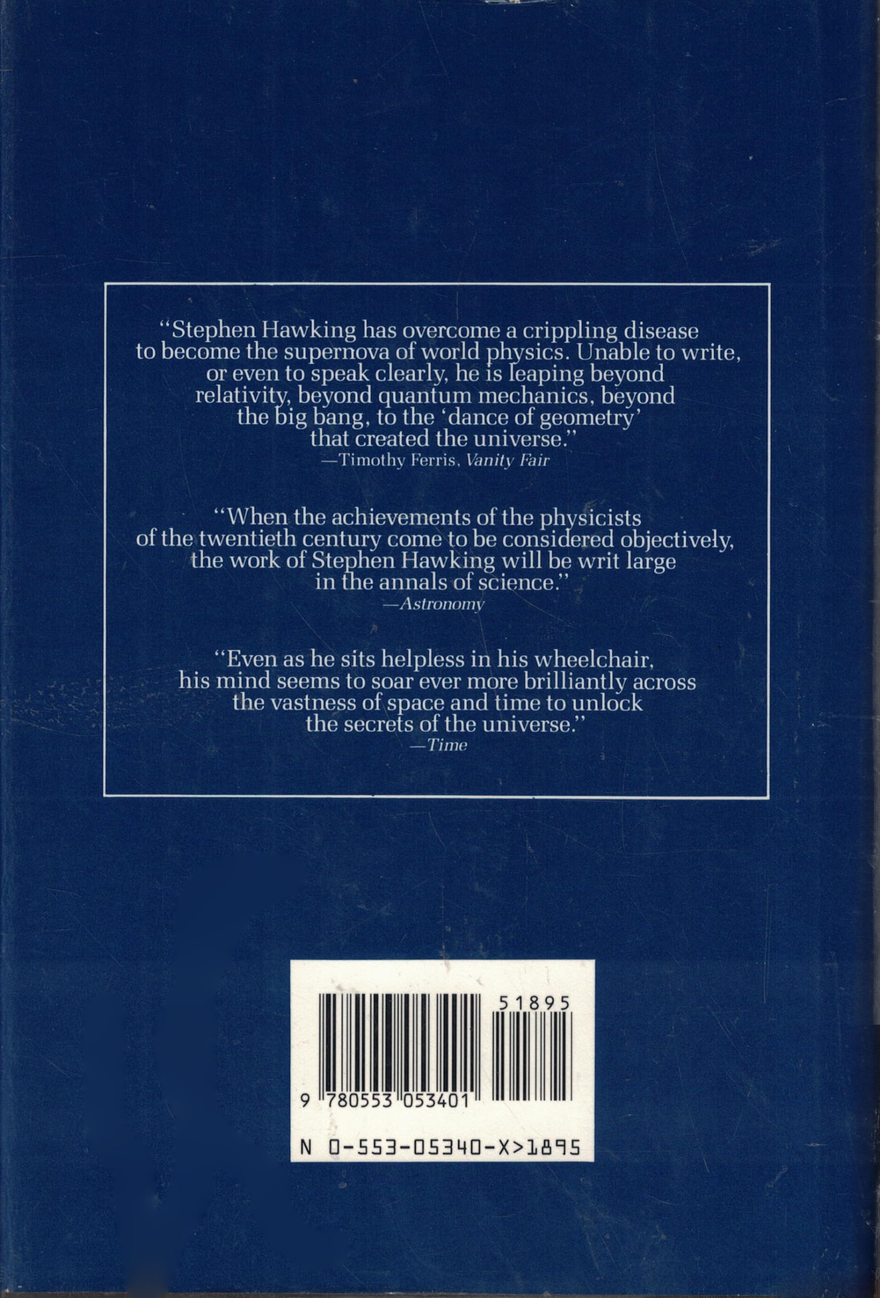 A Brief History of Time: From the Big Bang to Black Holes