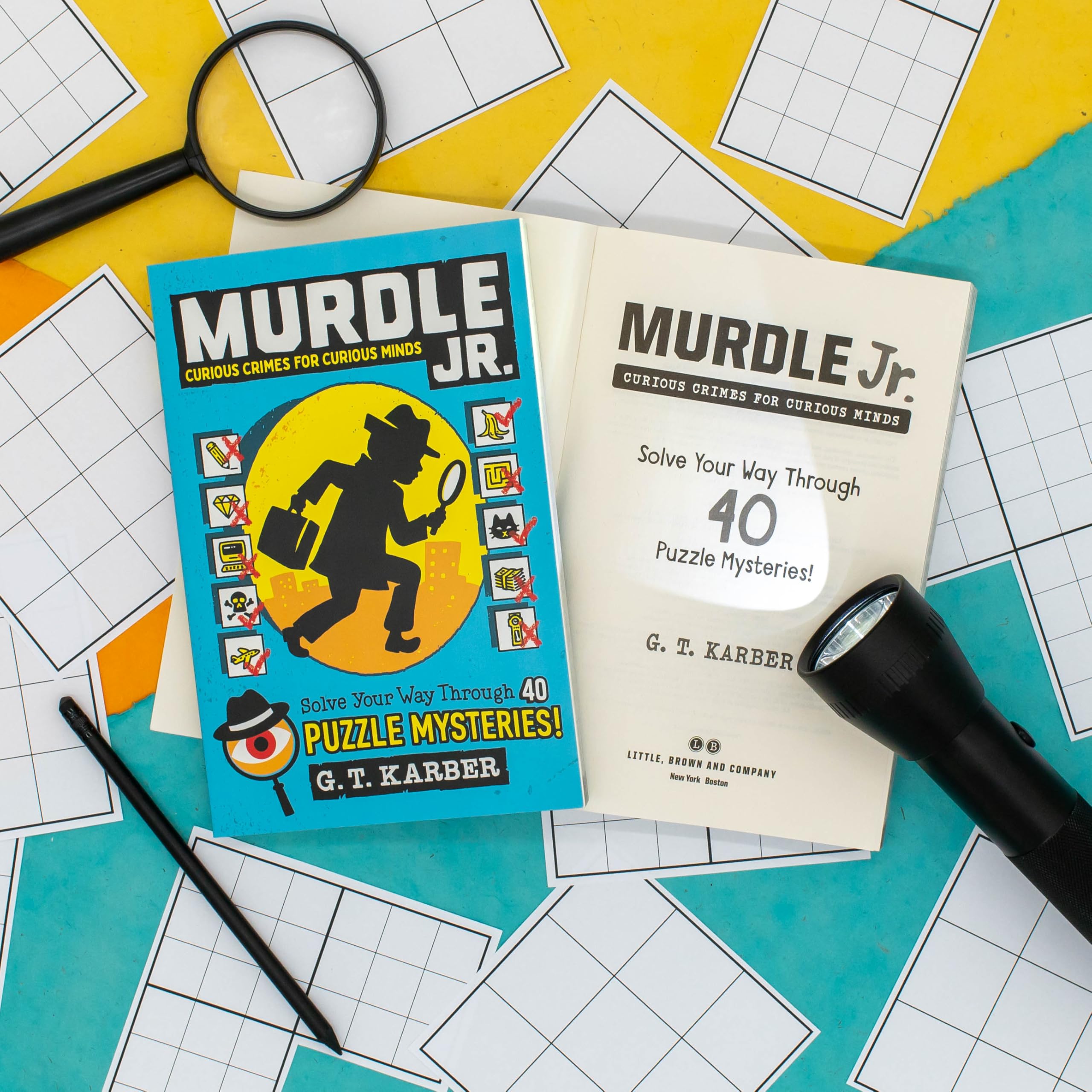 Murdle Jr.: Curious Crimes for Curious Minds: Solve Your Way Through 40 Puzzle Mysteries!