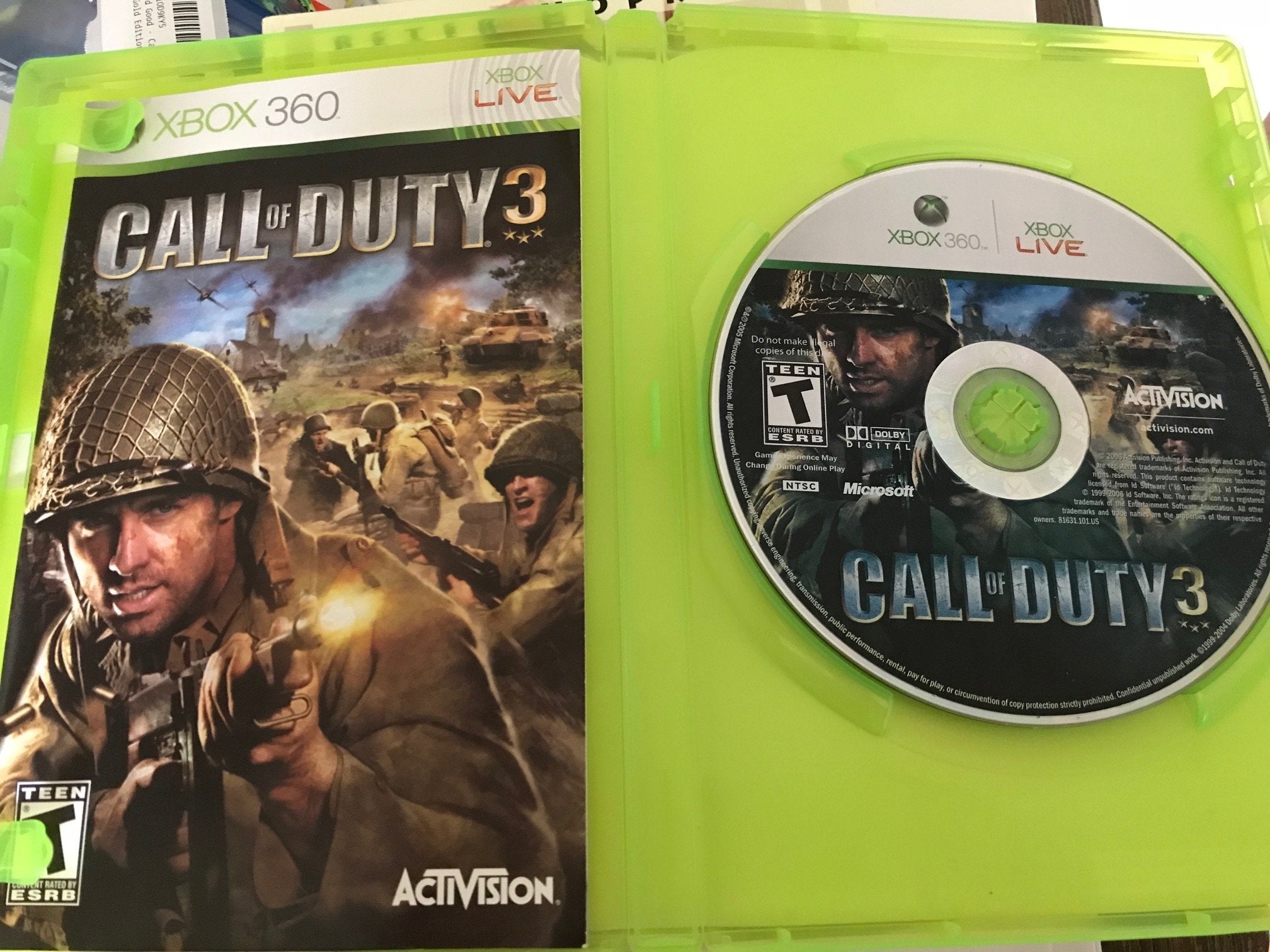 Call of Duty 3 Gold Edition -Xbox 360