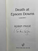 Death at Epsom Downs Robin Paige Victorian Mysteries, No 7 Paige, Robin