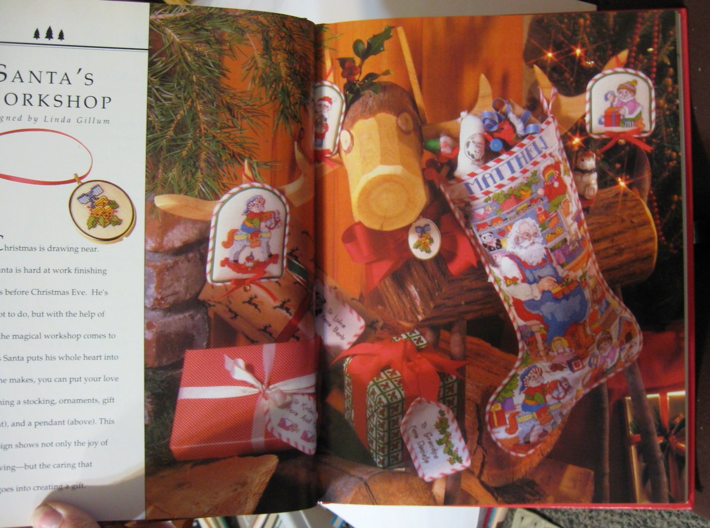 Christmas Stockings in Cross-Stitch