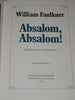 Absalom, Absalom  William Faulkner  The Franklin Library  Walter Rane Illustrations [Hardcover] William Faulkner and Illustrated By Walter Rane