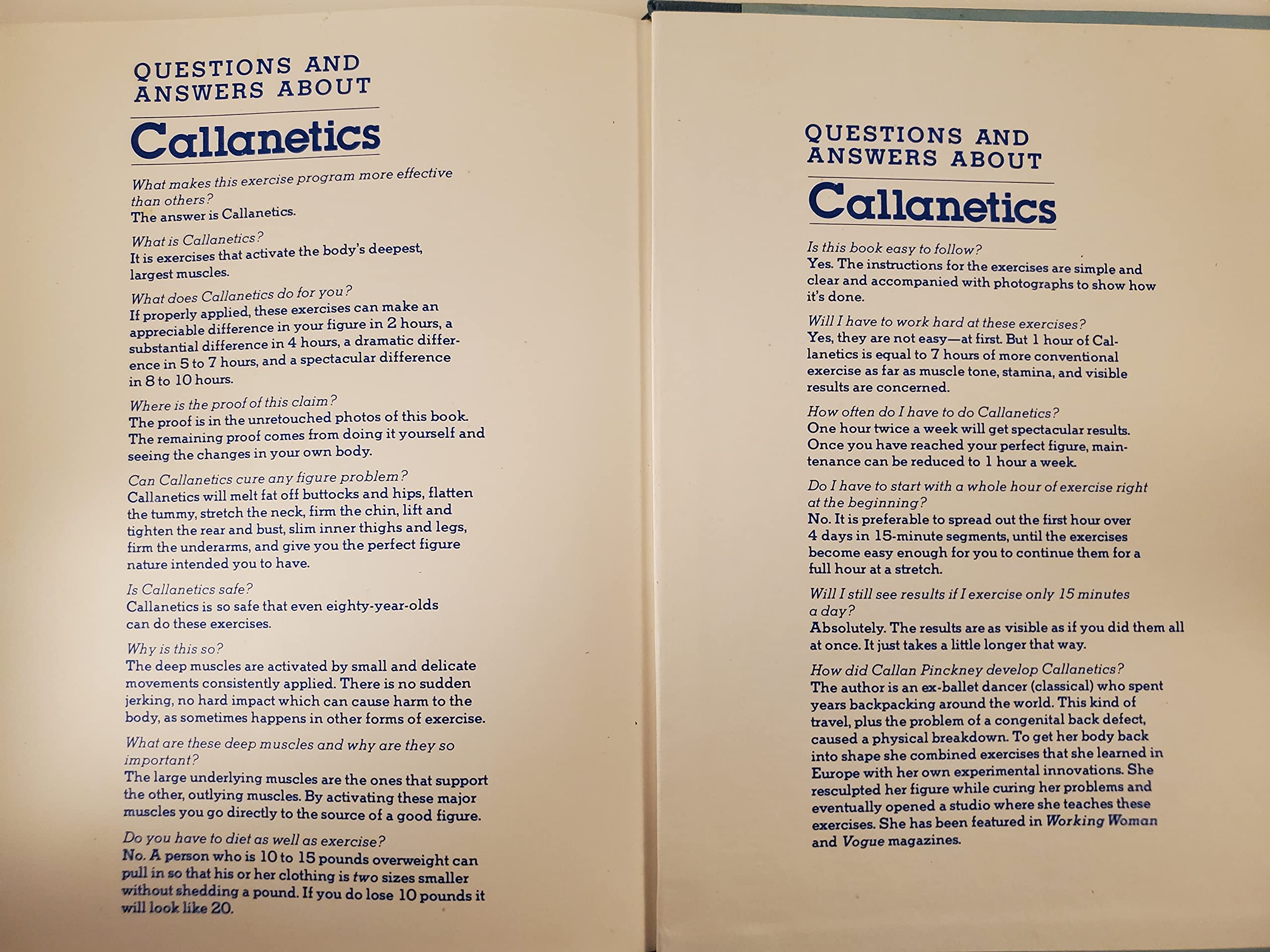 Callanetics: 10 Years Younger in 10 Hours