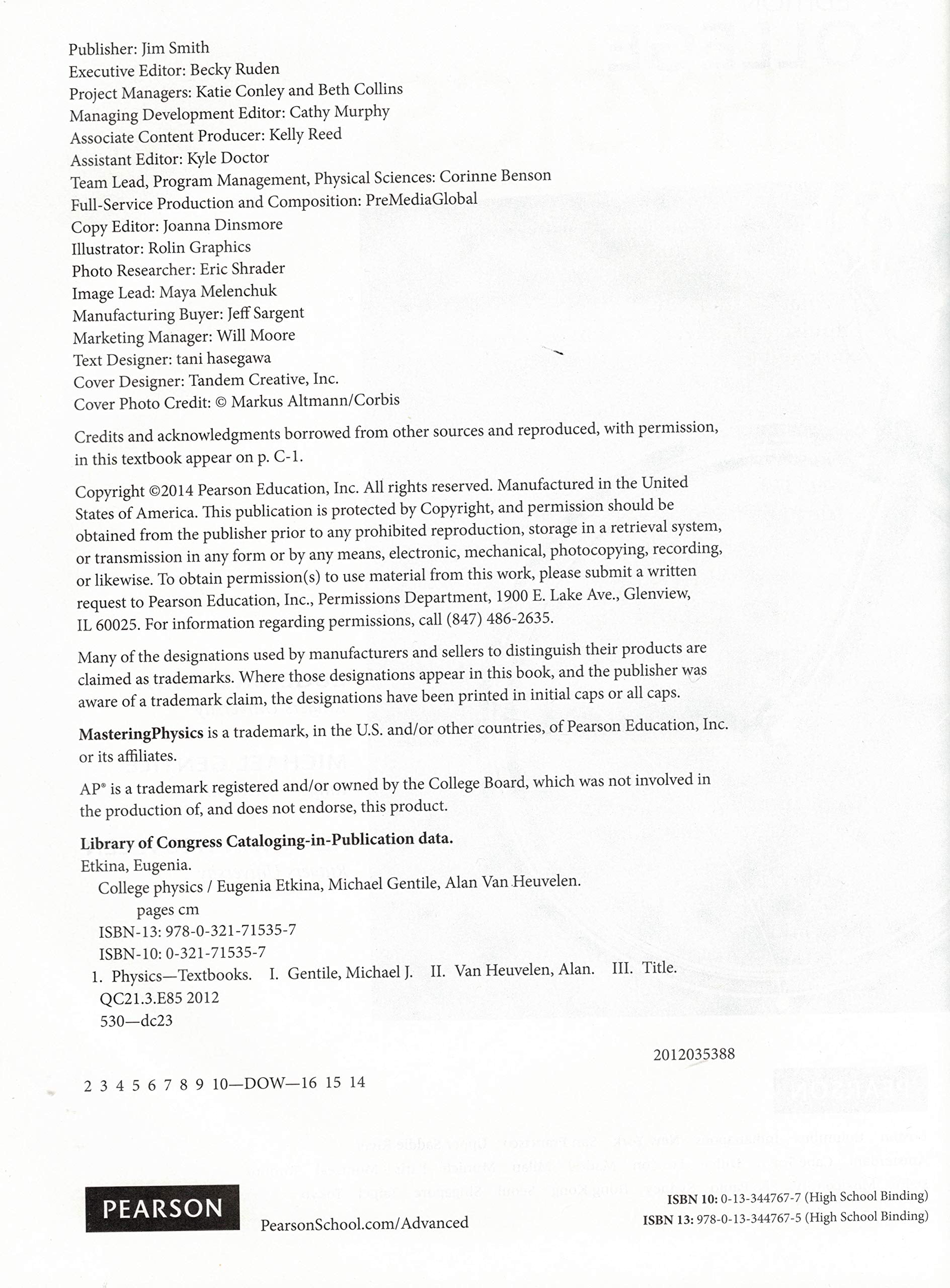 College Physics, AP Edition