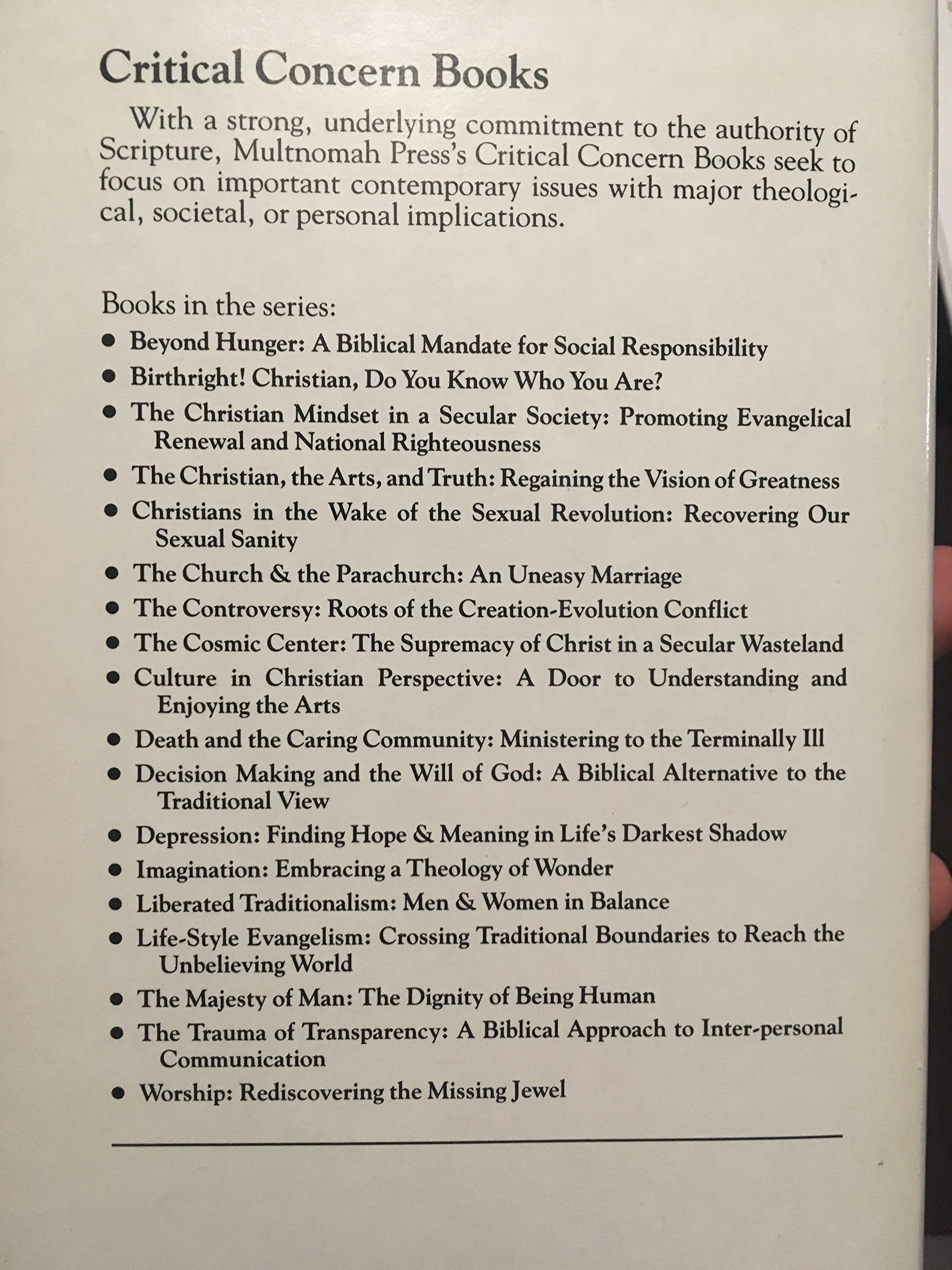 Culture in Christian Perspective: A Door to Understanding and Enjoying the Arts (Critical Concern Book)