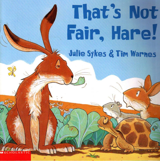 Thats not fair, hare Julie Sykes and Tim Warnes