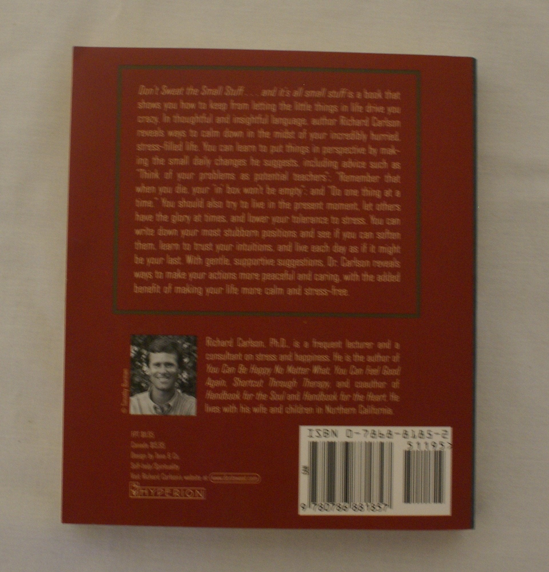 Don't Sweat the Small Stuff--and It's All Small Stuff. Simple Ways to Keep the Little Things from Taking Over Your Life