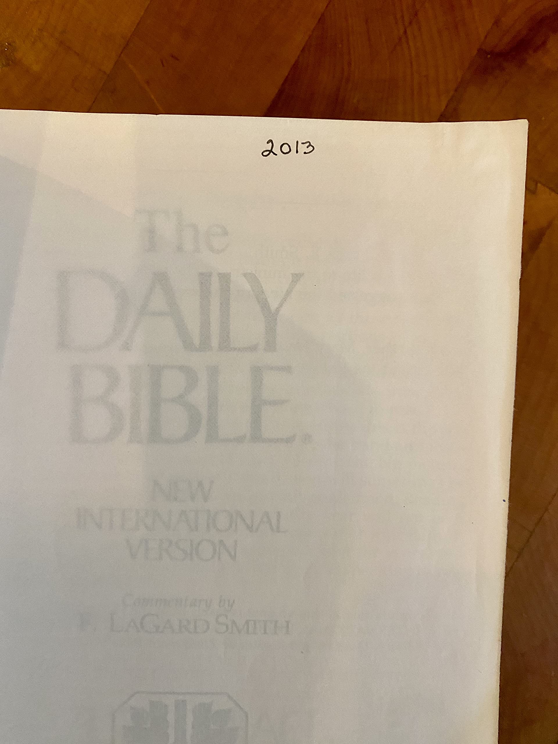 The Daily Bible in Chronological Order: New International Version