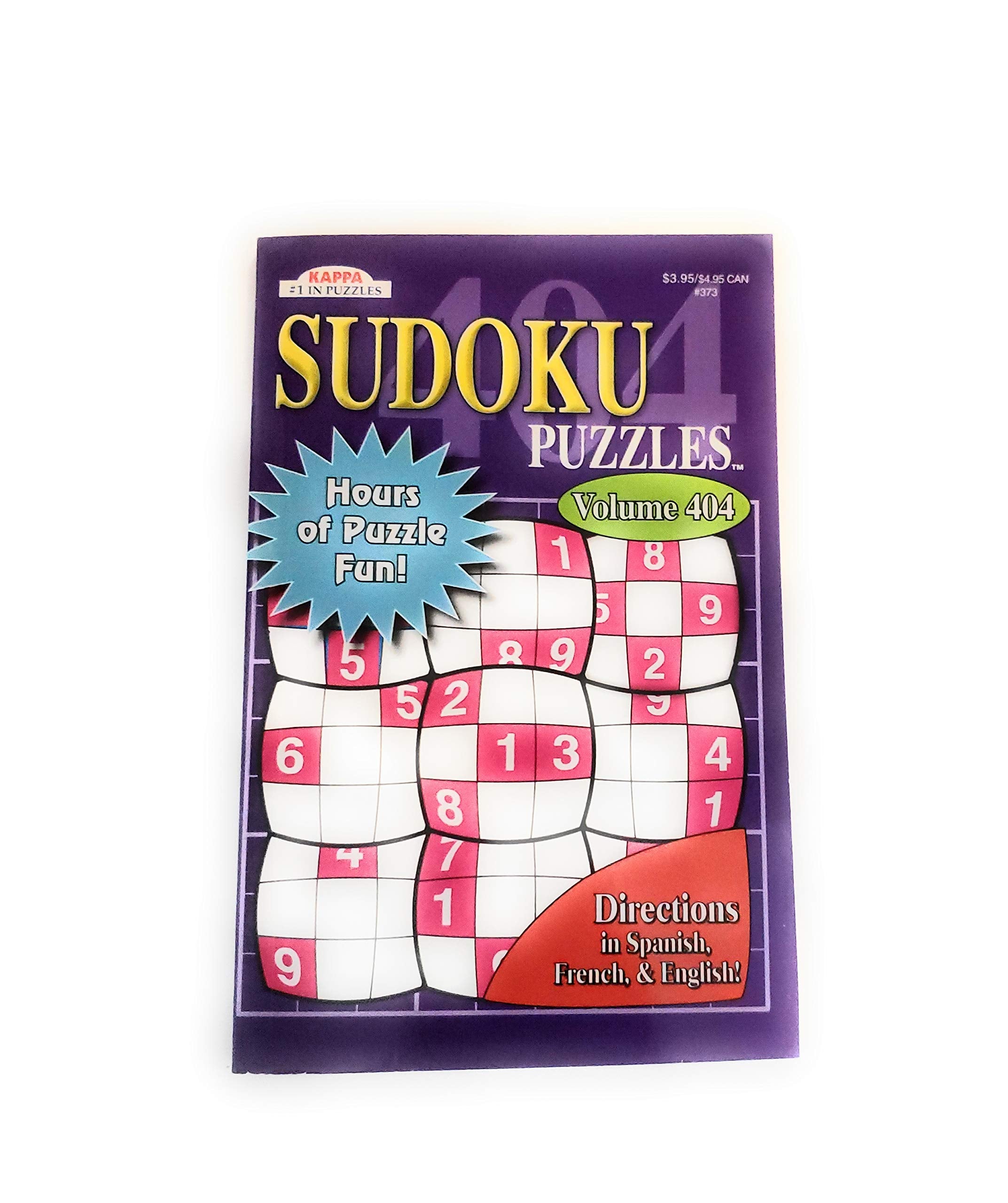 Kappa Sudoku Puzzles Volumes Vary See Sellers for Vol #(Directions in Spanish, French & English)