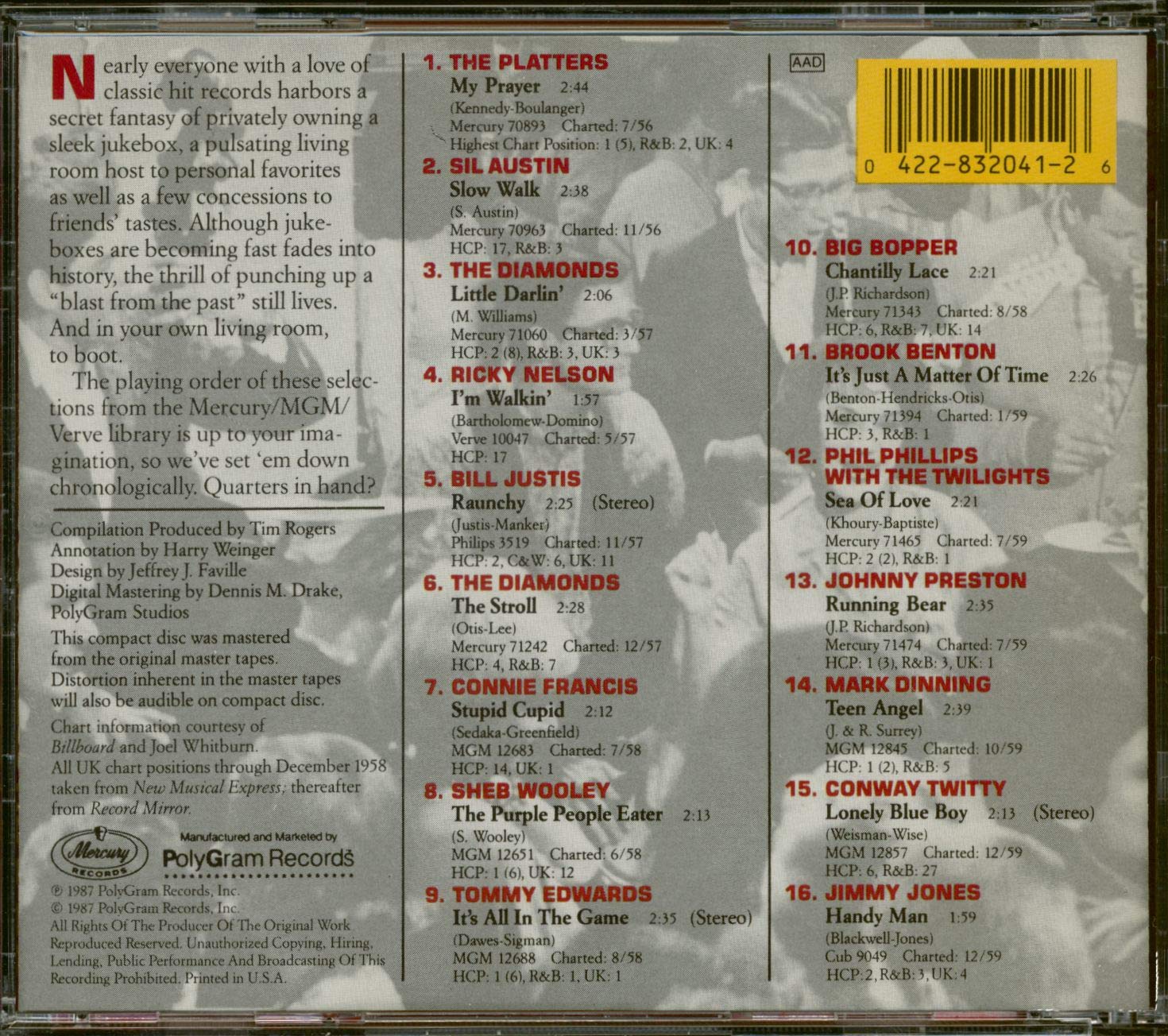 45's on CD, Vol. 1 (1956-1959)