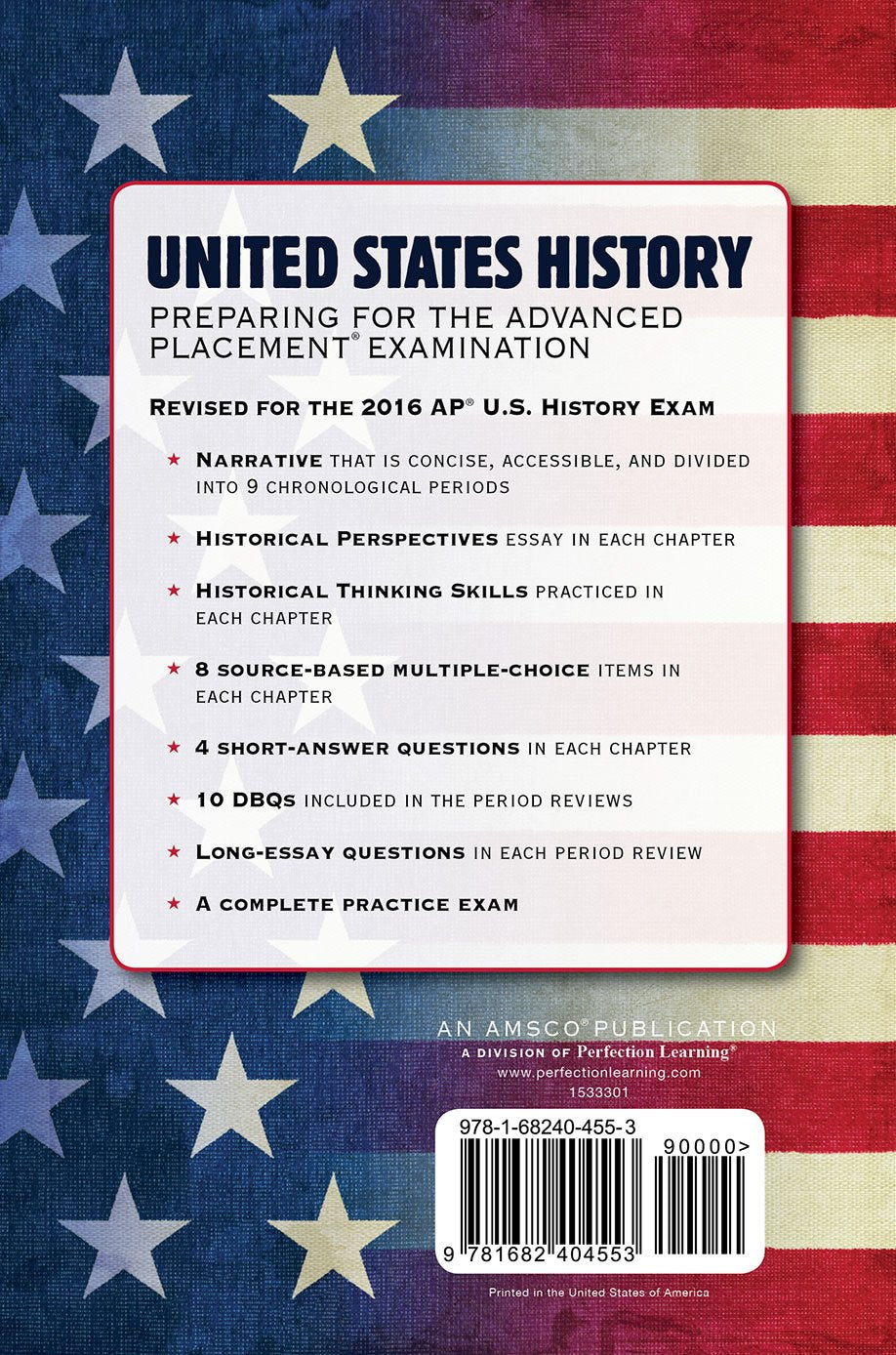 United States History: Preparing for the Advanced Placement Examination (2016 Exam) - Student Edition Softcover