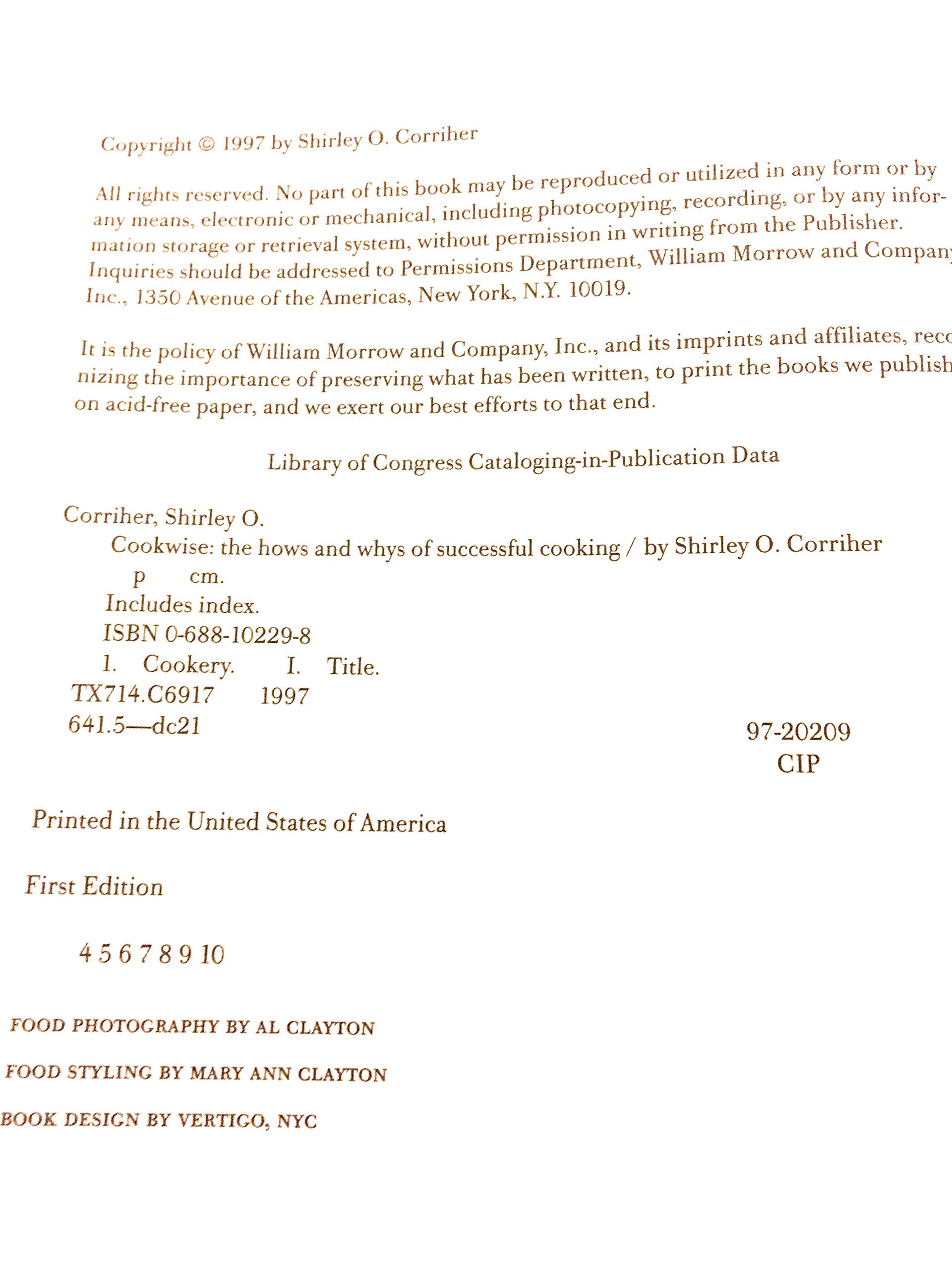 CookWise: The Hows & Whys of Successful Cooking, The Secrets of Cooking Revealed