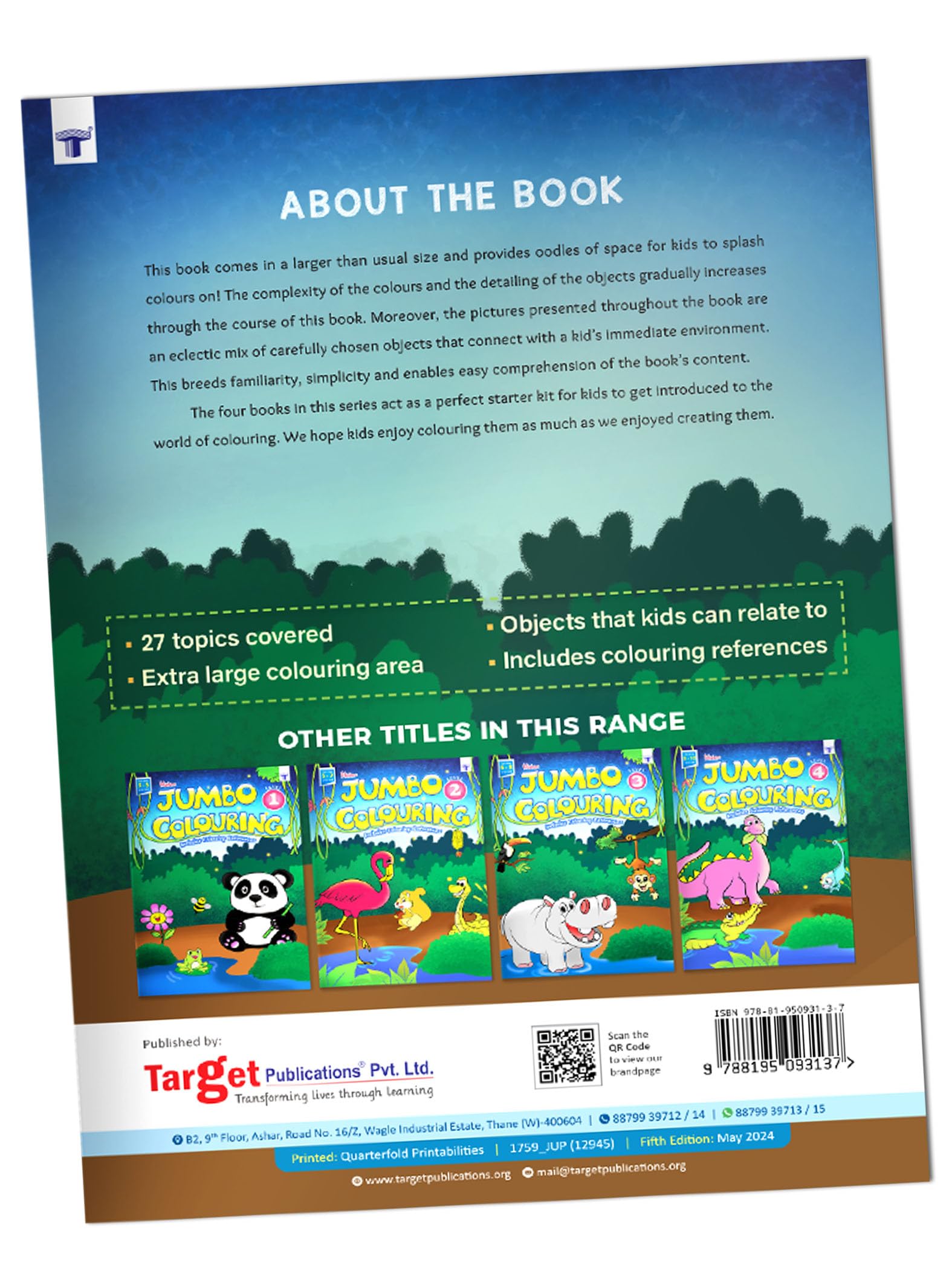 Big Book of Colouring for Children Age 3+ | Jumbo Copy Coloring with Color Reference Guide | A3 Size Colour Book for Kids | Level 2