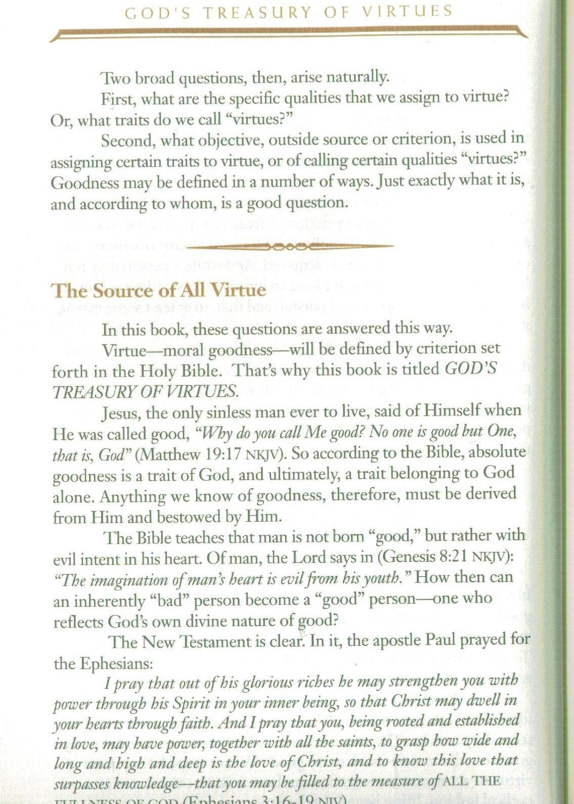 God's Treasury of Virtues