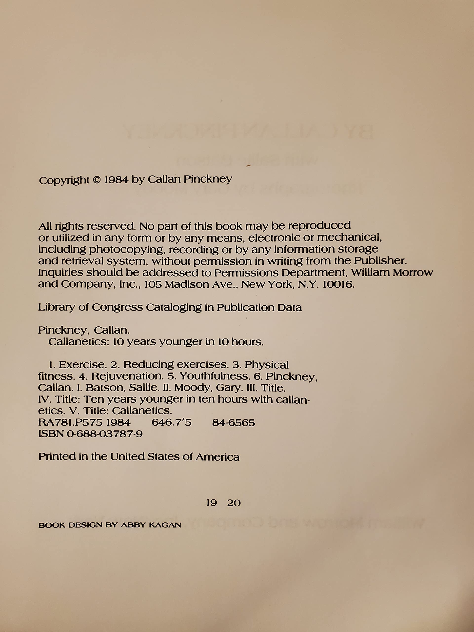 Callanetics: 10 Years Younger in 10 Hours