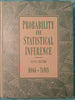 Probability and Statistical Inference [Hardcover] Robert V Hogg and Elliot A Tanis