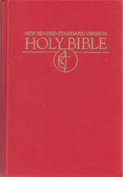 Cokesbury NRSV Pew United Methodist Edition Bible: Cross and Flame Emblem, Dark Red