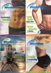 Malibu Pilates 4-Program Exercise Bundle - Susan Lucci's Favorite Aerobic Moves, Accelerated Body Results, Cardio Total Body Make Over & Target Trailing, and High Intensity Sequencing 5-DVD S