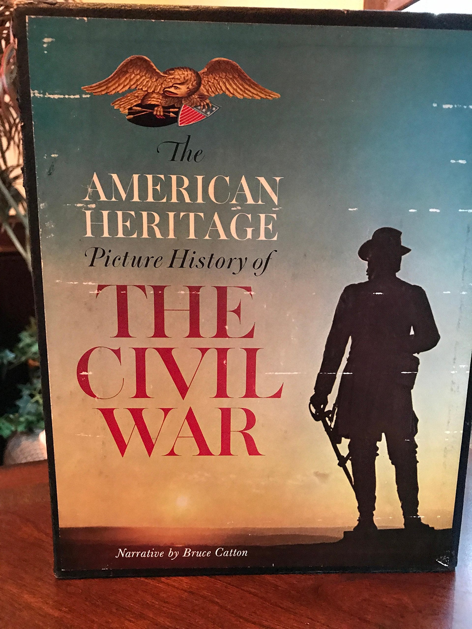The American Heritage Picture History of The Civil War, Volumes 1 and 2, and American Heritage Civil War Chronology with Notes on the Leading Participants (Set of 3 Books with Slipcase)