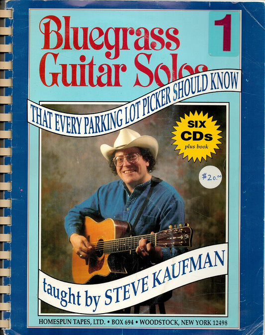 Bluegrass Guitar Solos That Every Parking Lot Picker Should Know Series 1 6 CD Homespun Learning Discs Kaufman, Steve