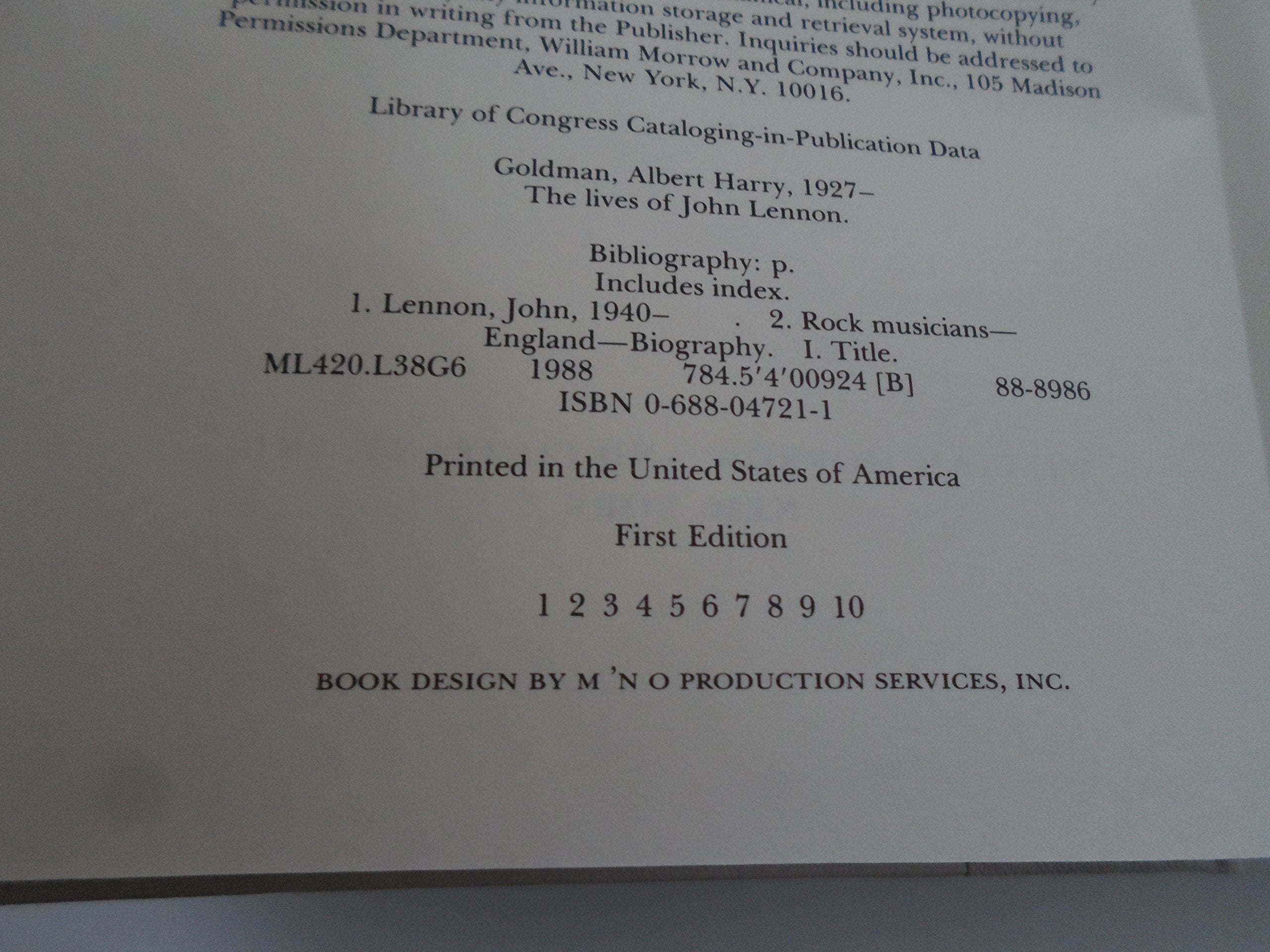 The Lives of John Lennon