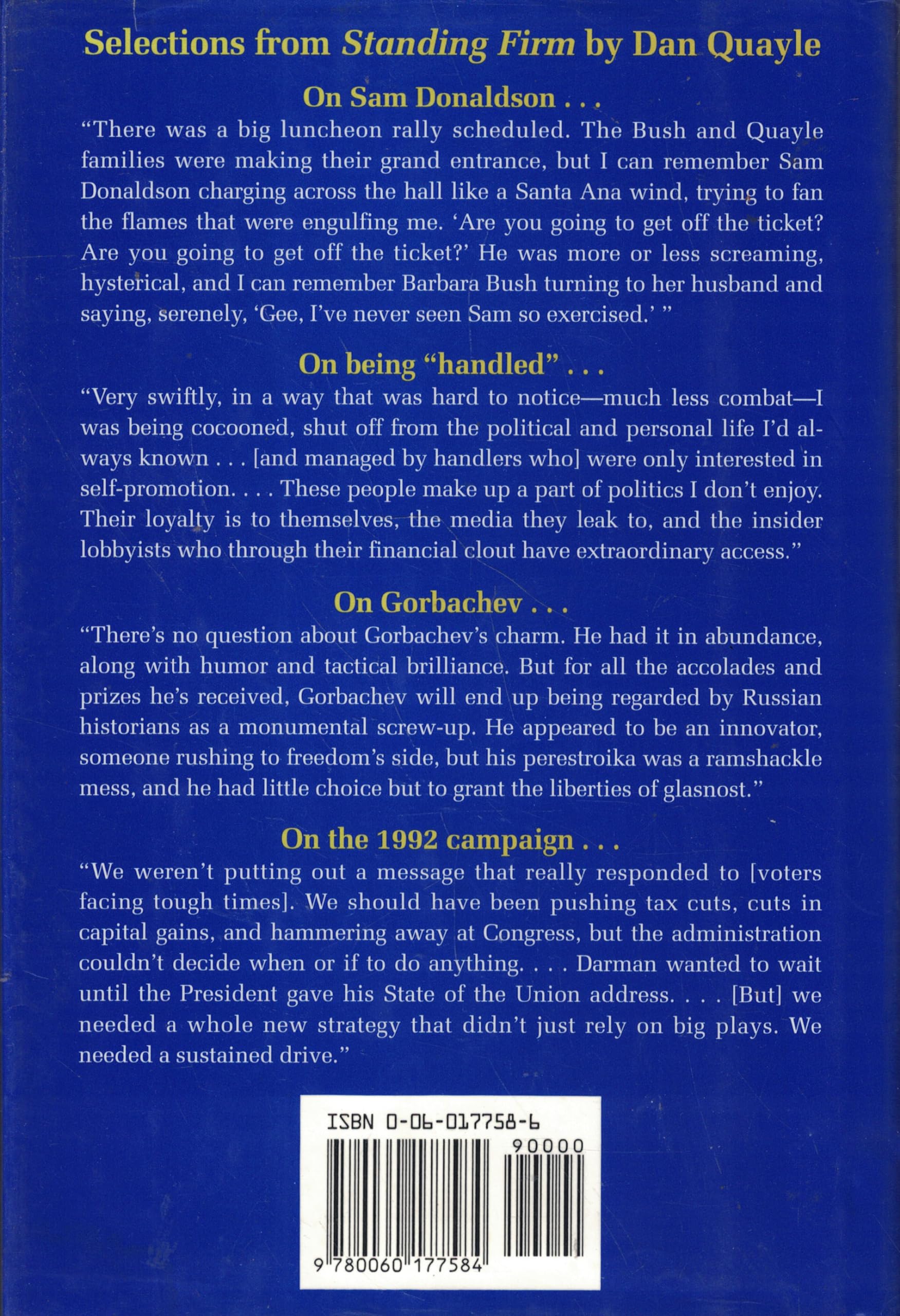 Standing Firm: Dan Quayle