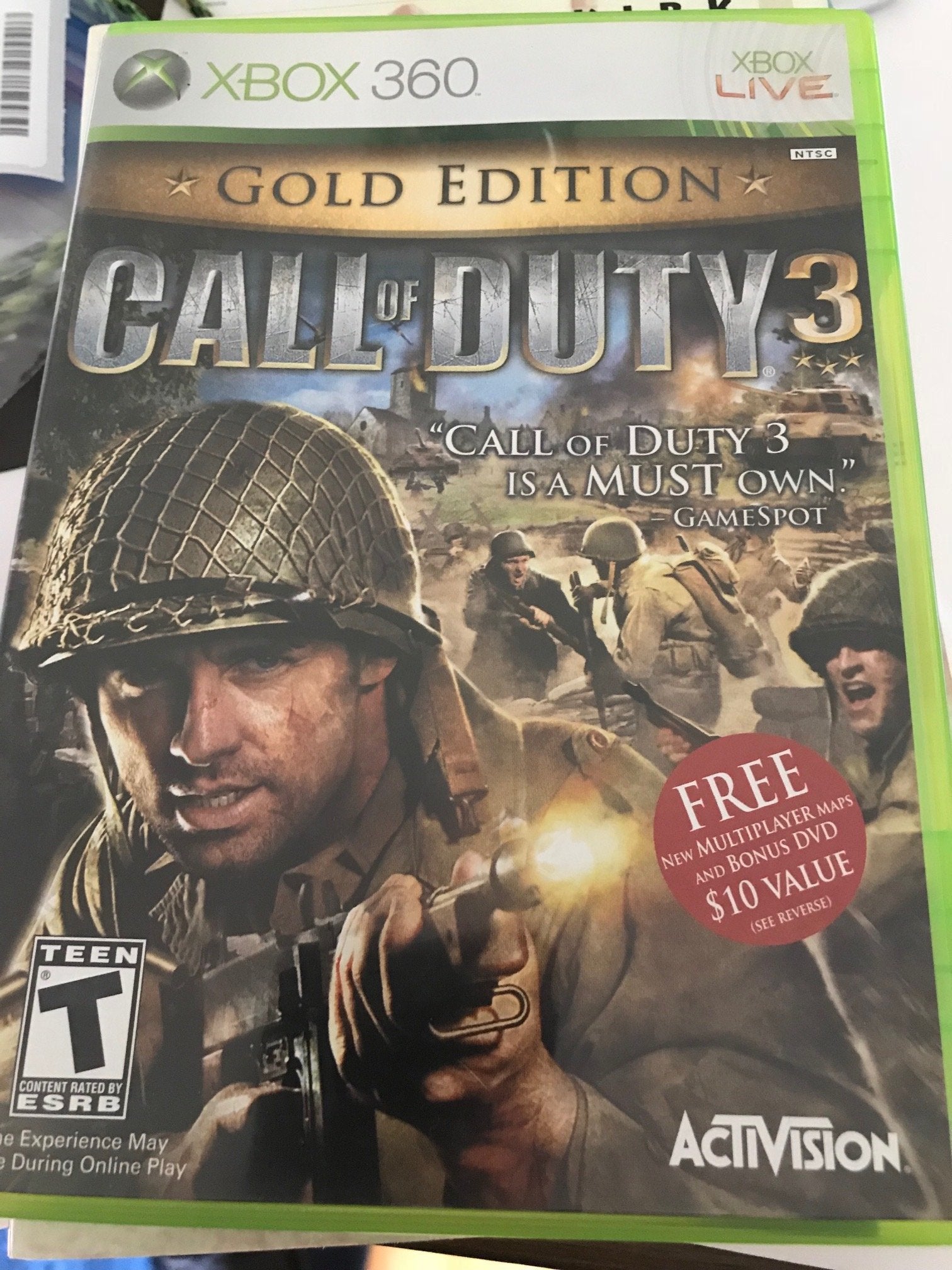 Call of Duty 3 Gold Edition -Xbox 360