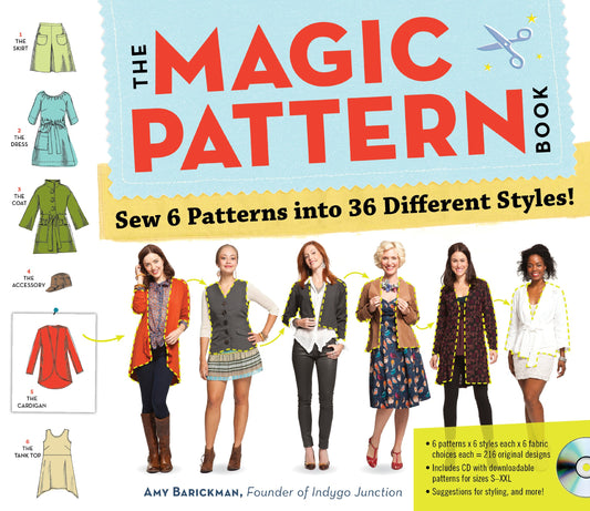 The Magic Pattern Book: Sew 6 Patterns into 36 Different Styles [Paperback] Barickman, Amy