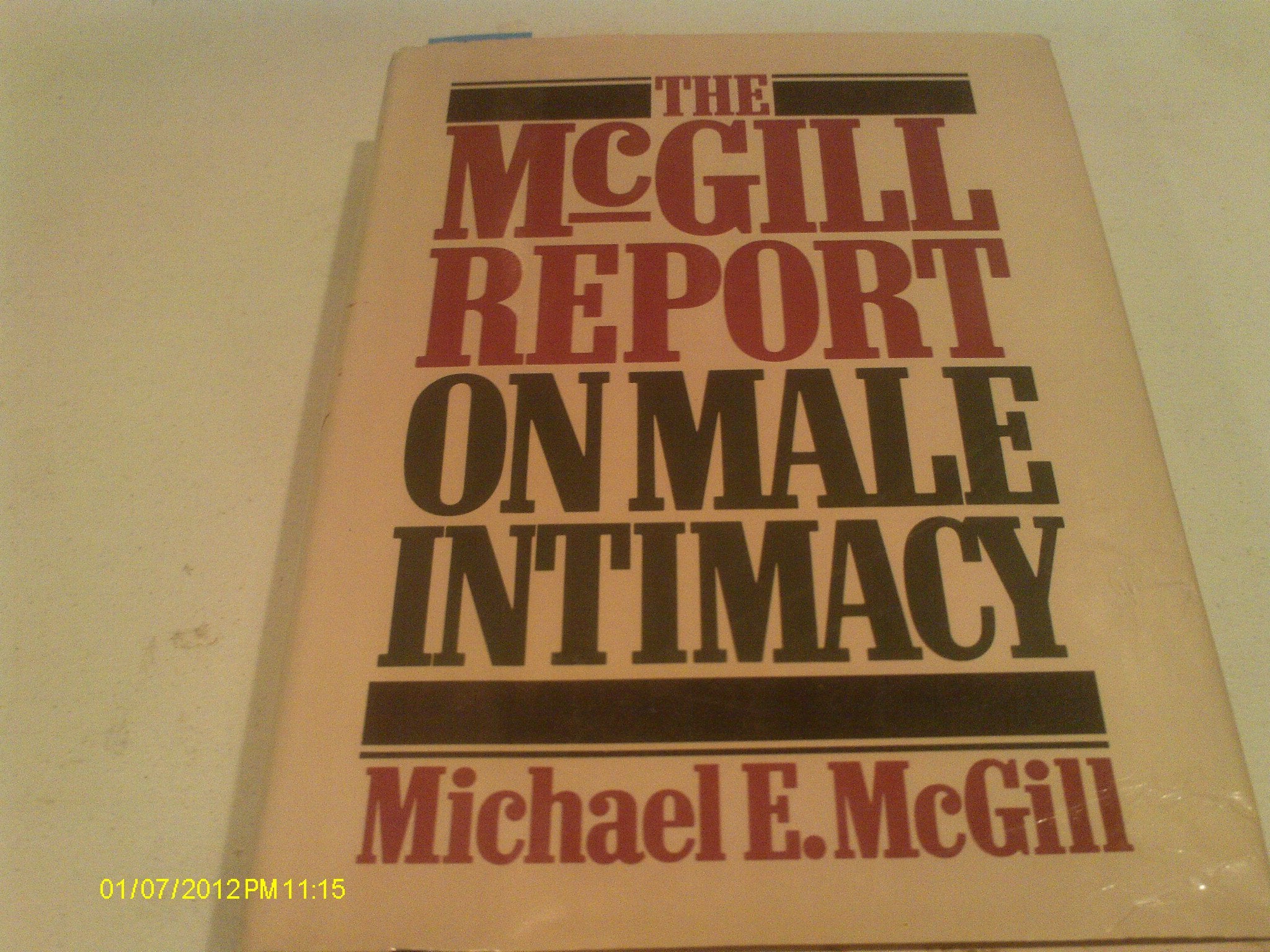 The McGill Report on Male Intimacy