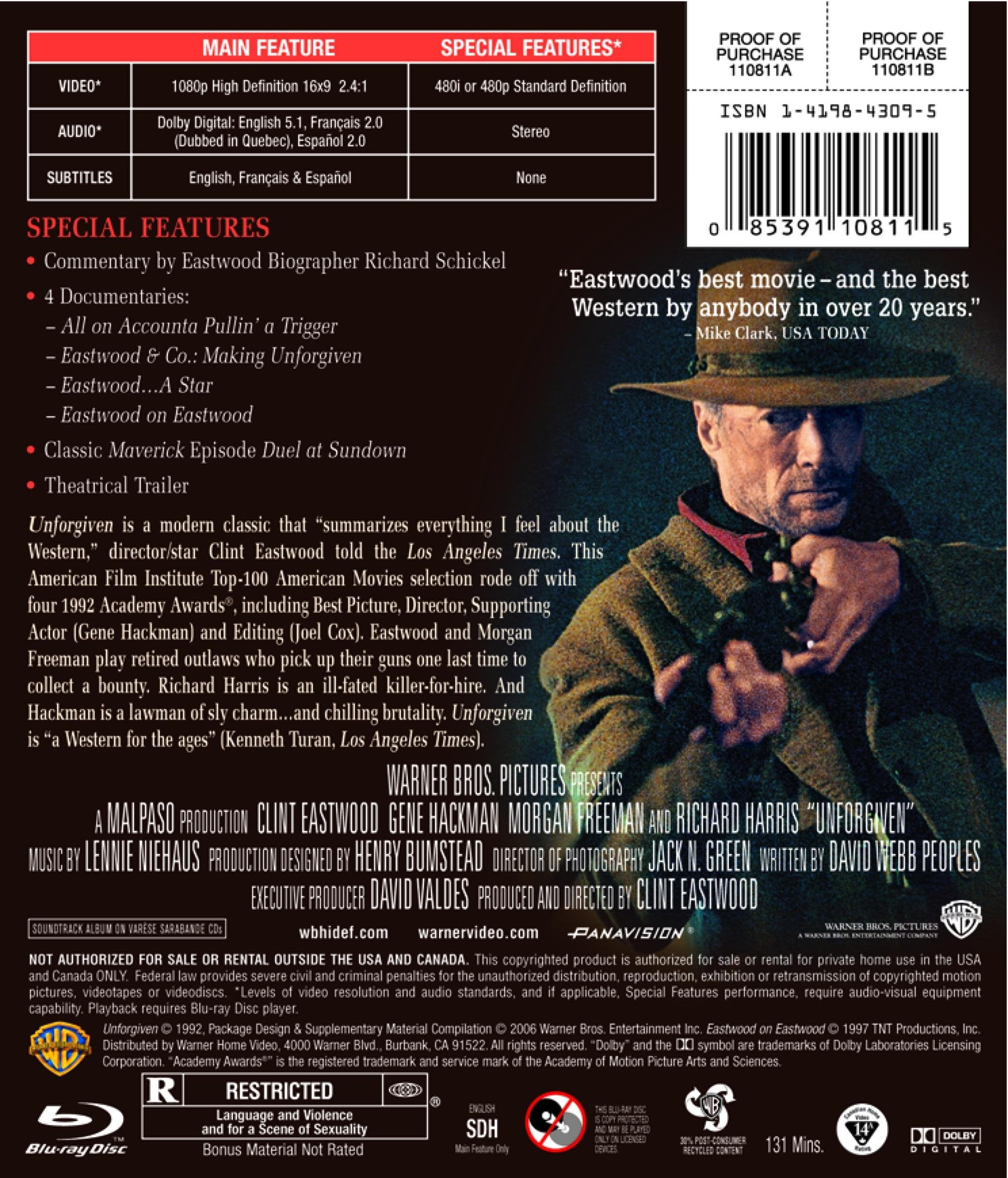 Unforgiven [Blu-ray]