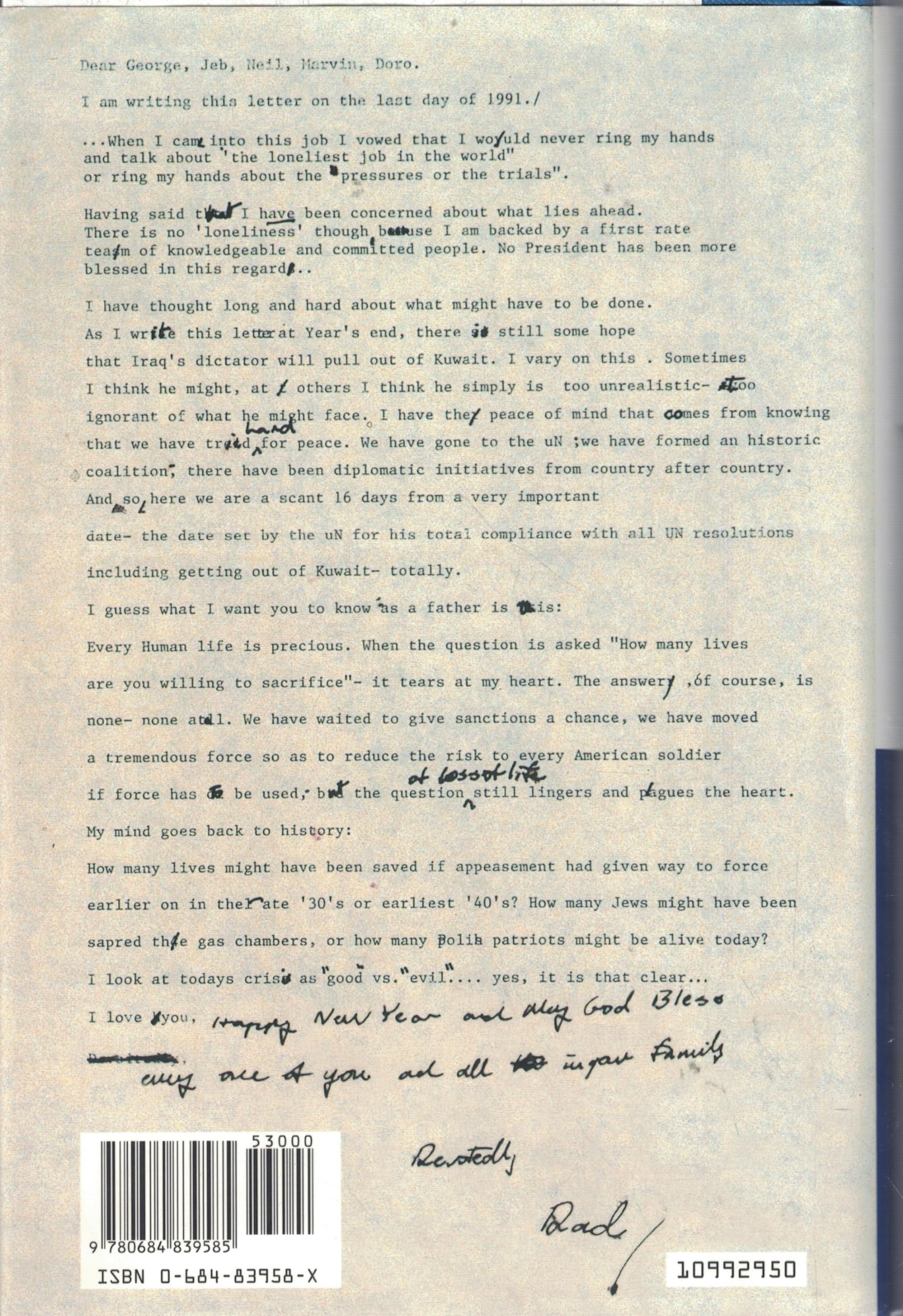 All The Best, George Bush: My Life in Letters and Other Writings