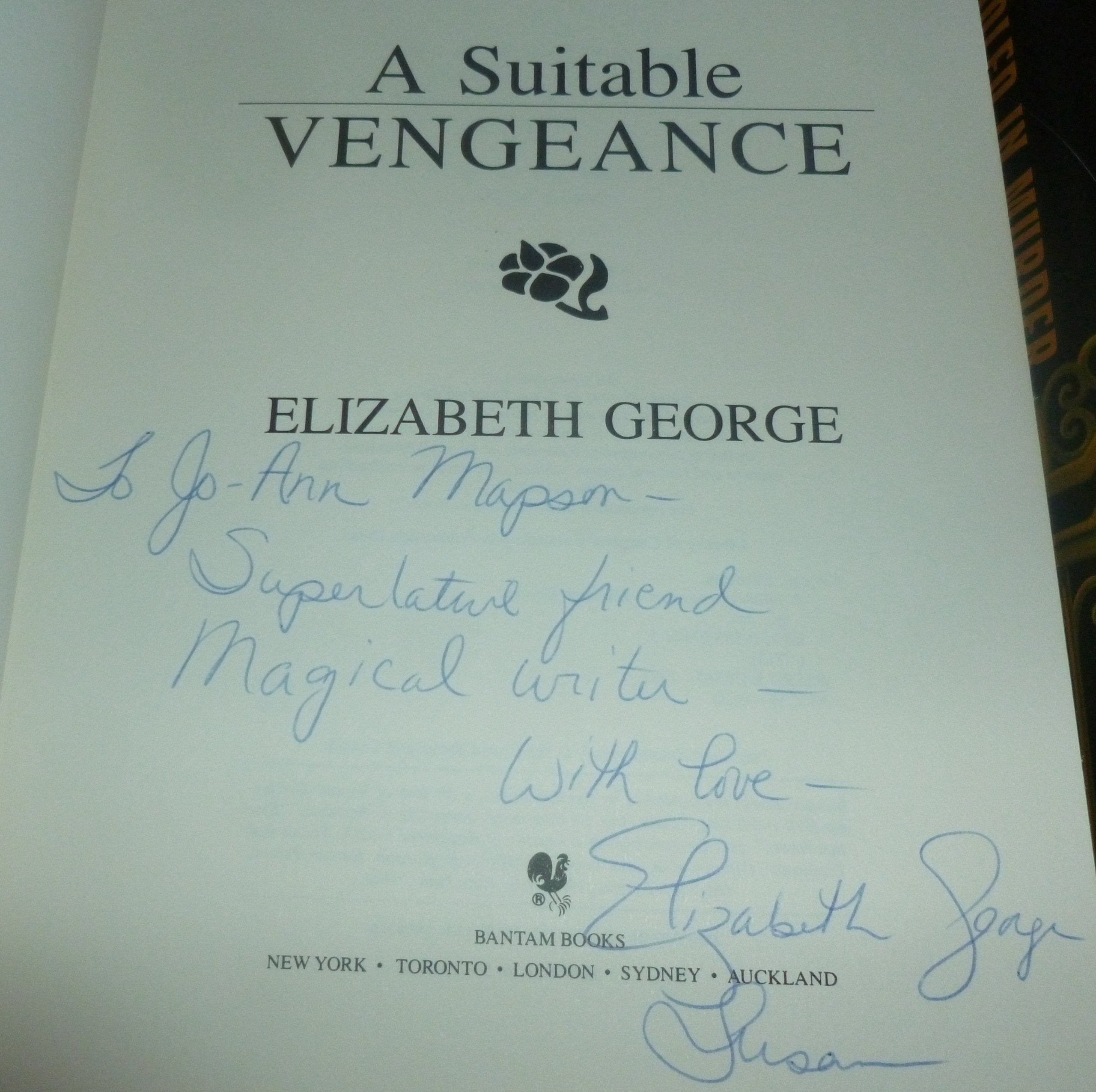 A Suitable Vengeance