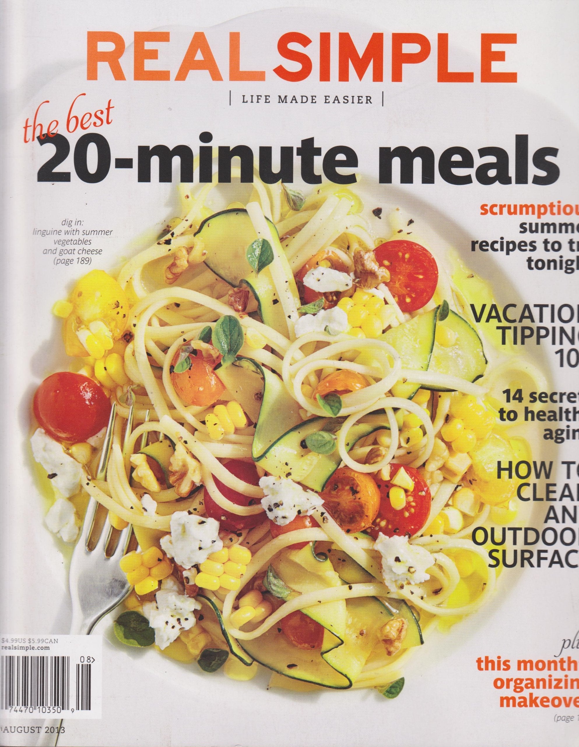 Real Simple Magazine August 2013