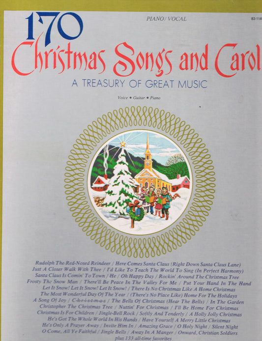 170 Christmas Songs and Carols A Treasury of Great Music [Paperback] The Big 3 Music Corporation