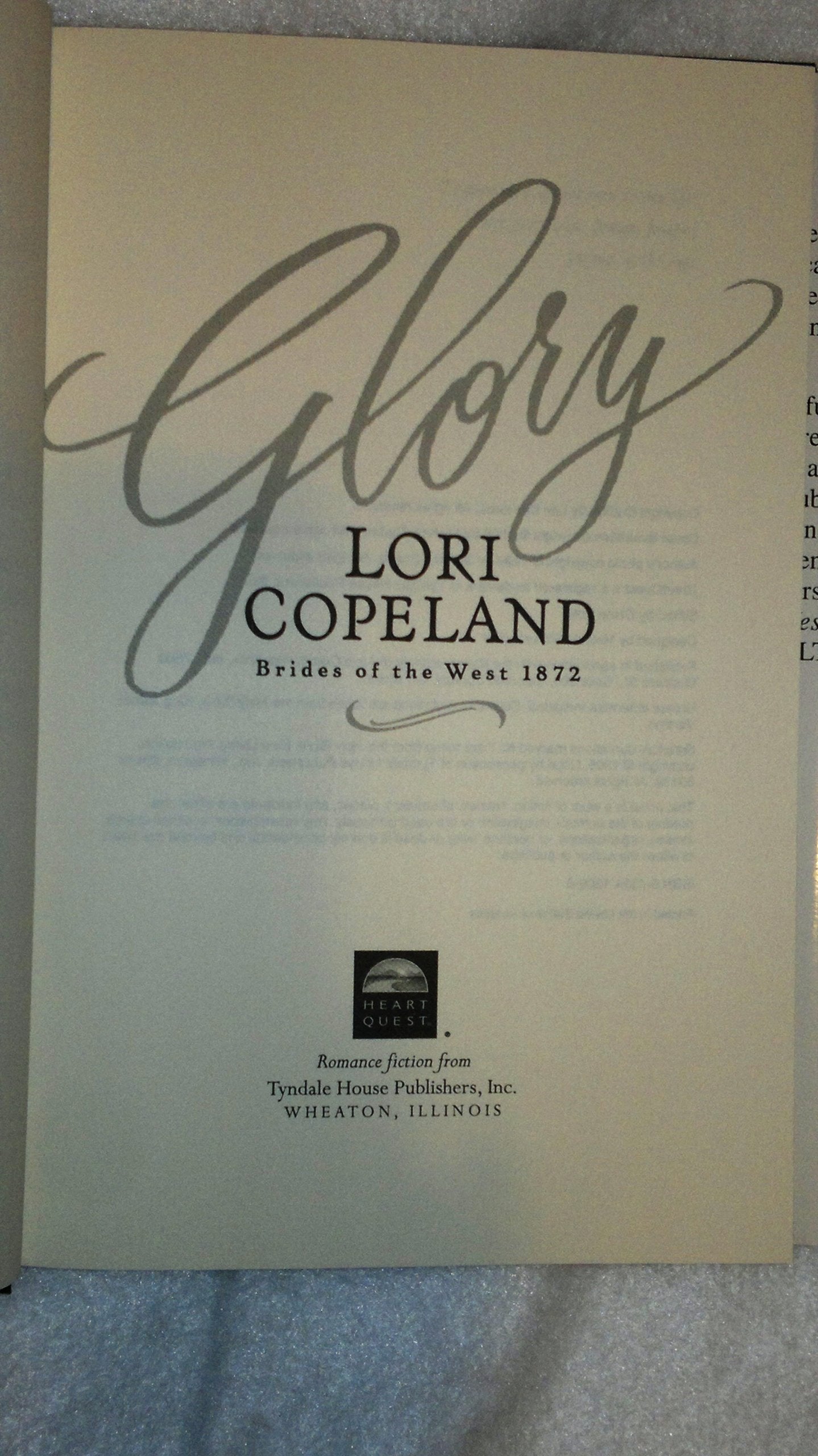 Glory (Brides of the West Series #4) [Large Print]