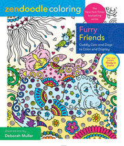 Zendoodle Coloring: Furry Friends: Cuddly Cats and Dogs to Color and Display
