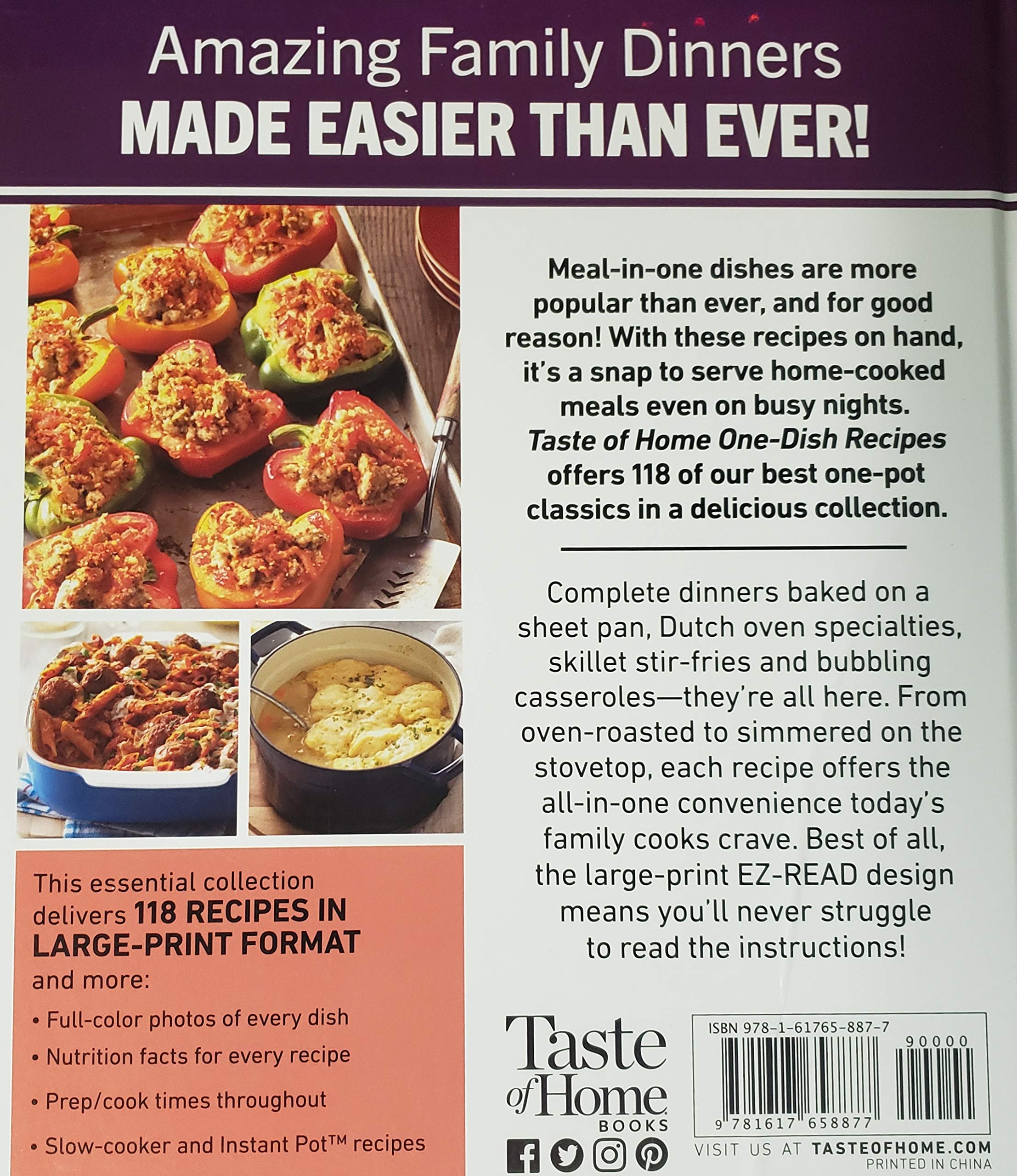 Taste of Home One-Dish Recipes (Large print edition)
