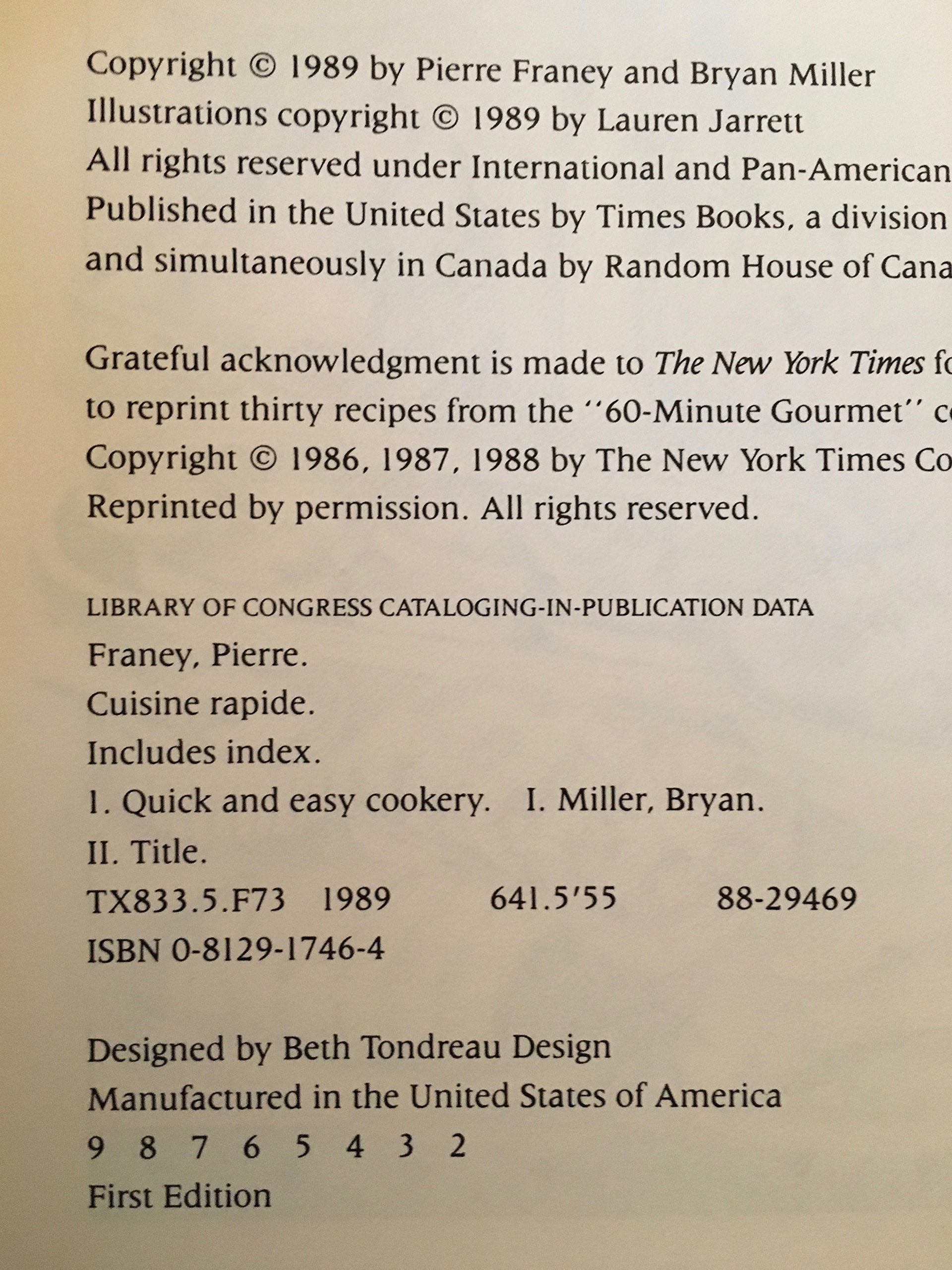 Cuisine Rapide (Illustrated)