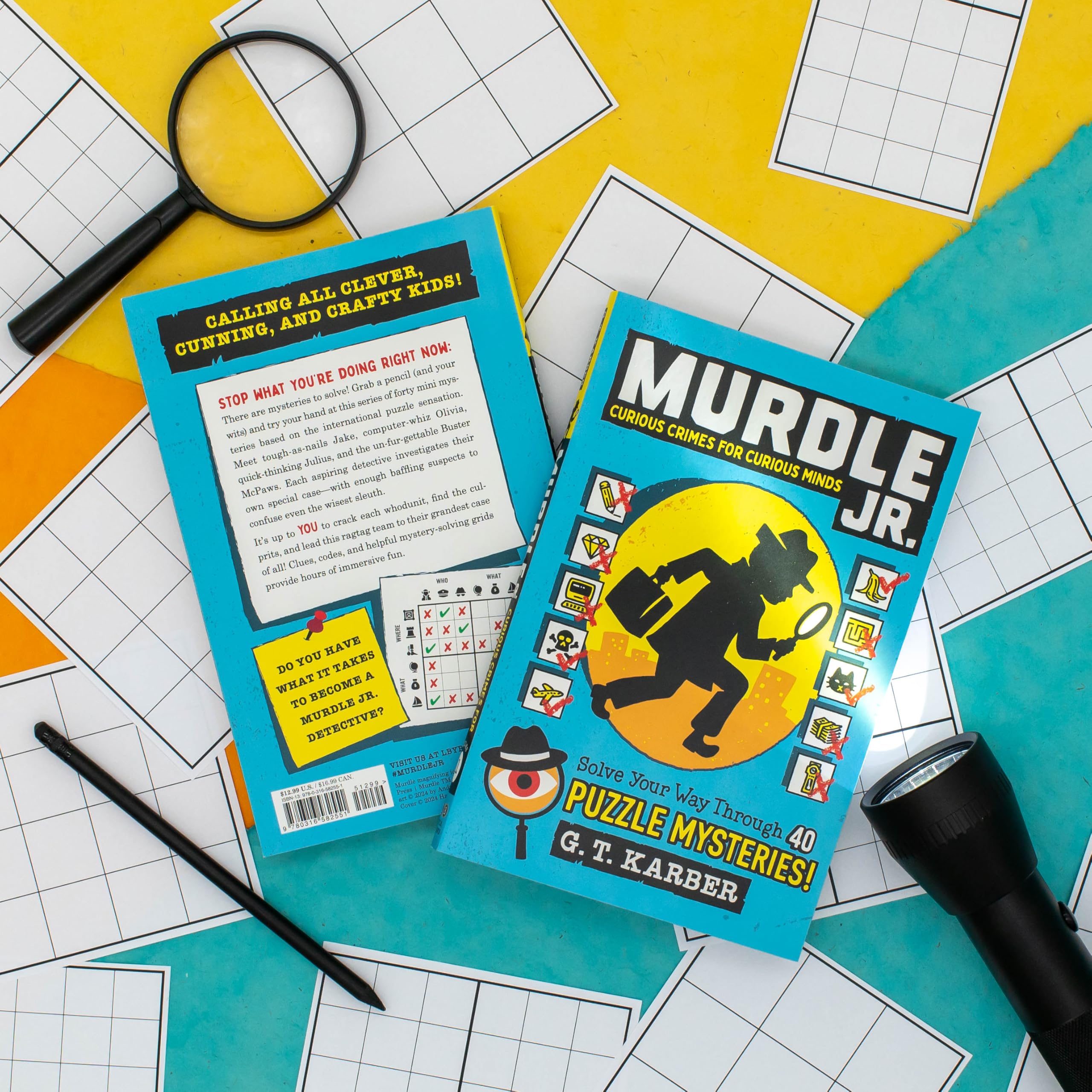 Murdle Jr.: Curious Crimes for Curious Minds: Solve Your Way Through 40 Puzzle Mysteries!